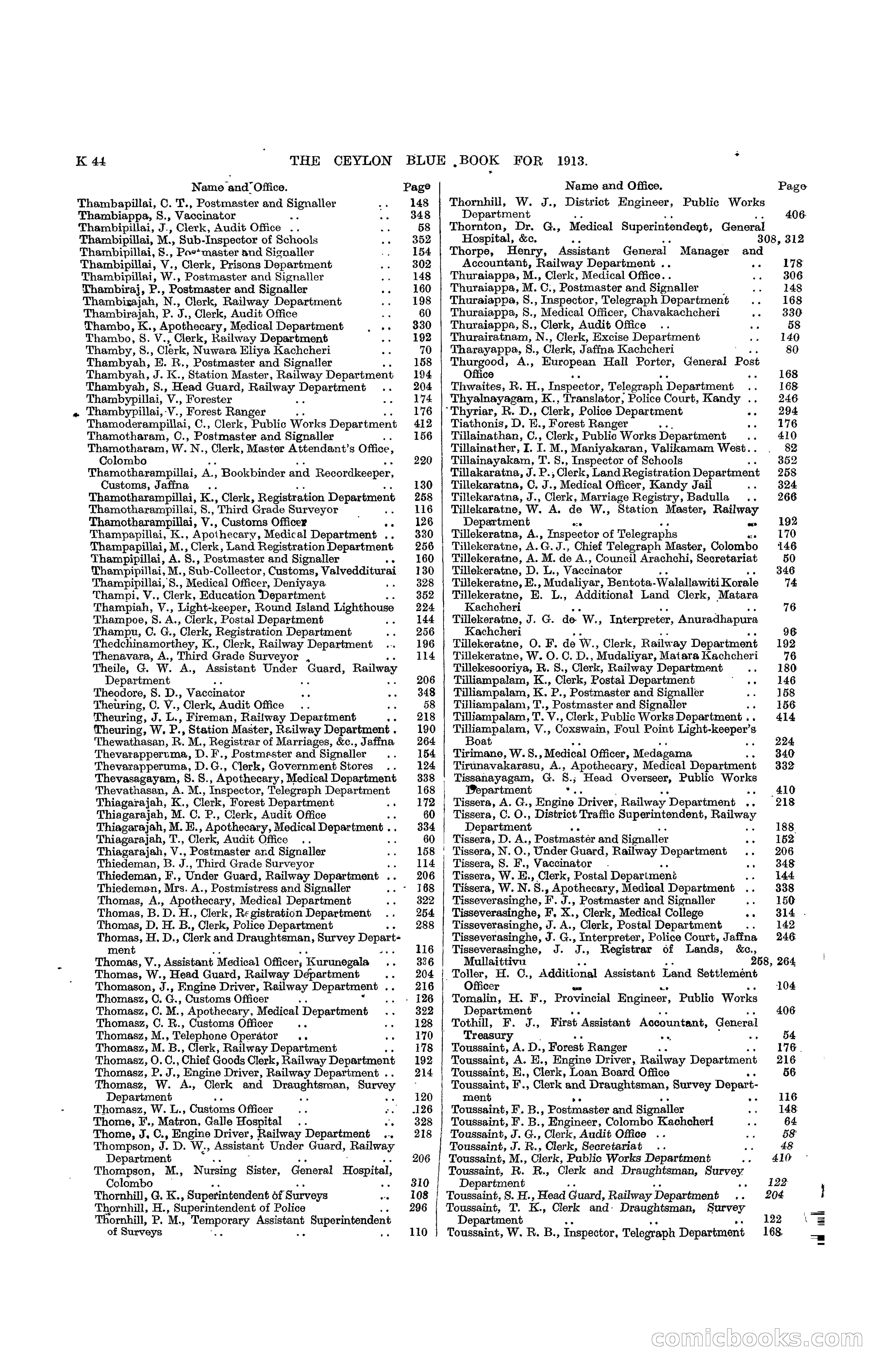 The Ceylon Blue Book, 1913 — page 264 of 398