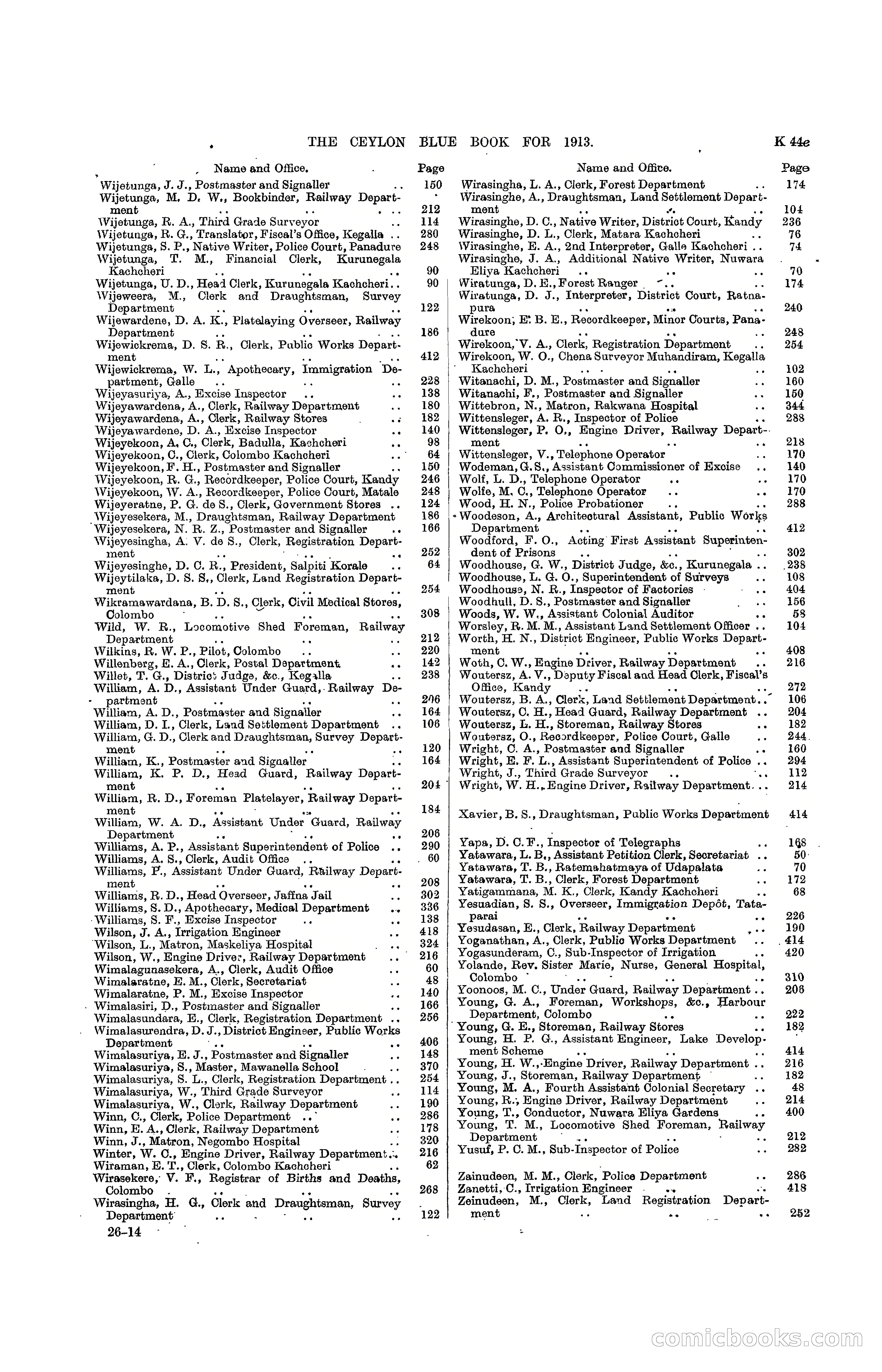 The Ceylon Blue Book, 1913 — page 269 of 398