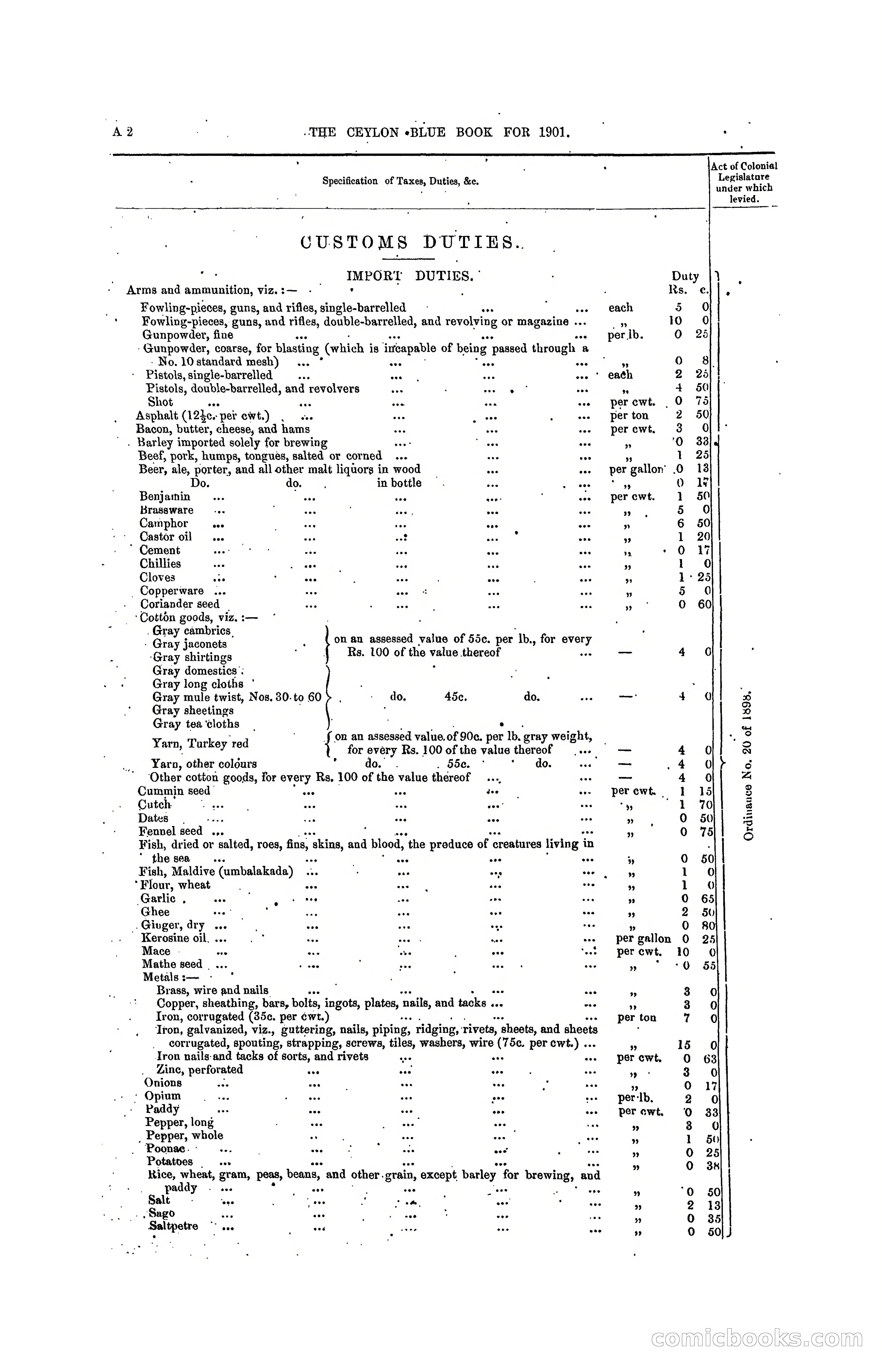 The Ceylon Blue Book, 1901 — page 18 of 400
