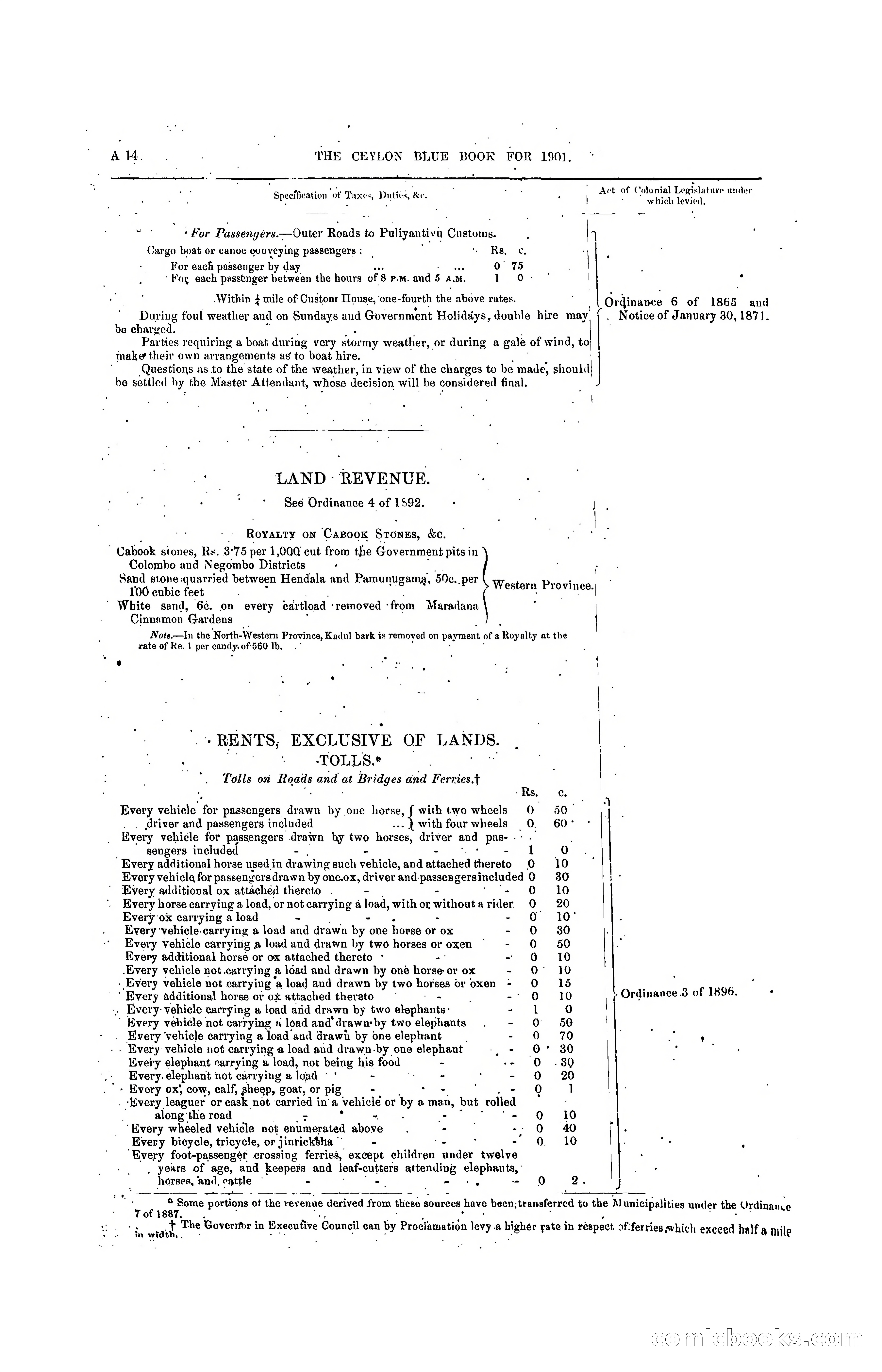 The Ceylon Blue Book, 1901 — page 30 of 400