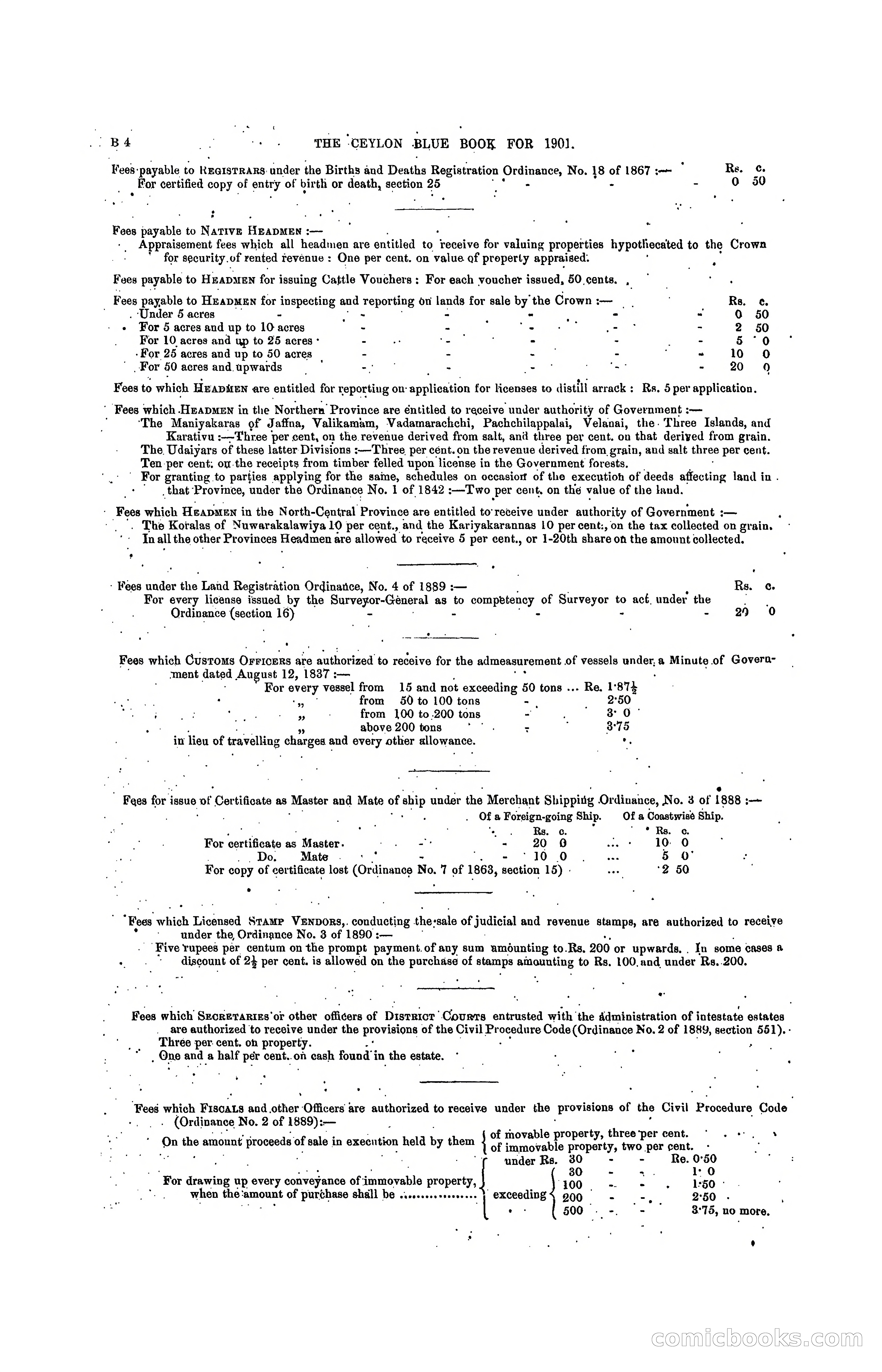 The Ceylon Blue Book, 1901 — page 60 of 400