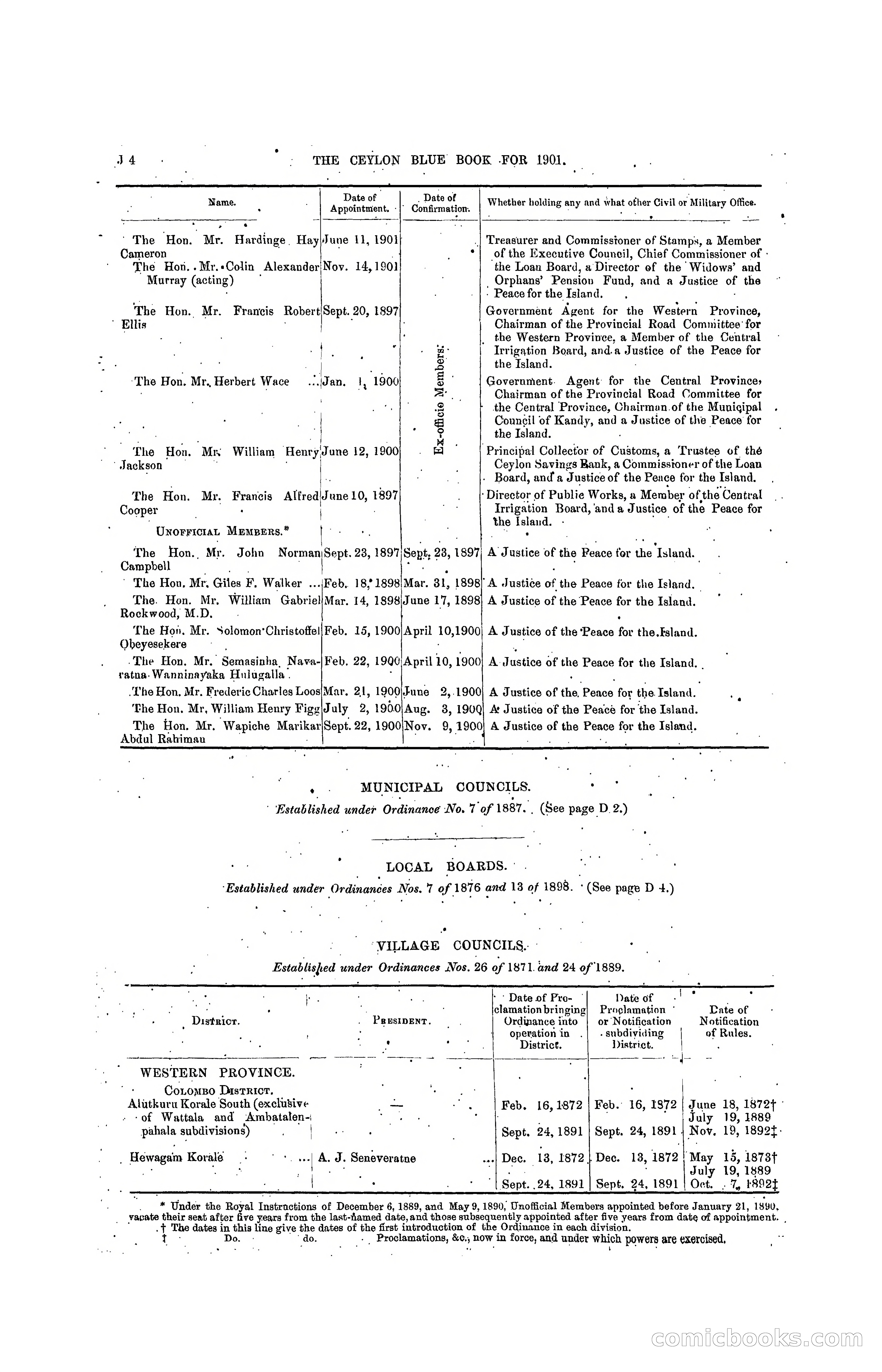 The Ceylon Blue Book, 1901 — page 190 of 400