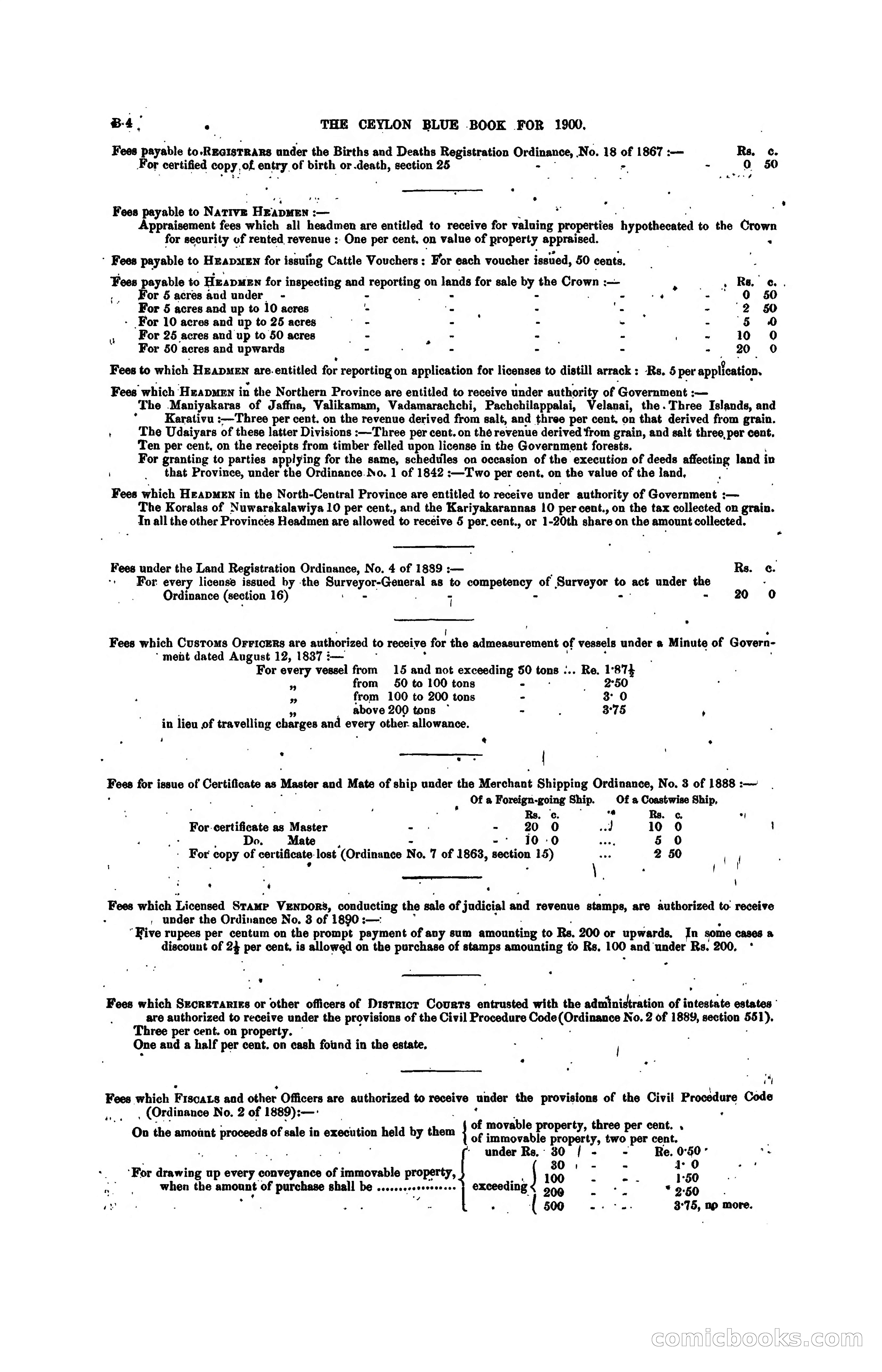 The Ceylon Blue Book, 1900 — page 64 of 400