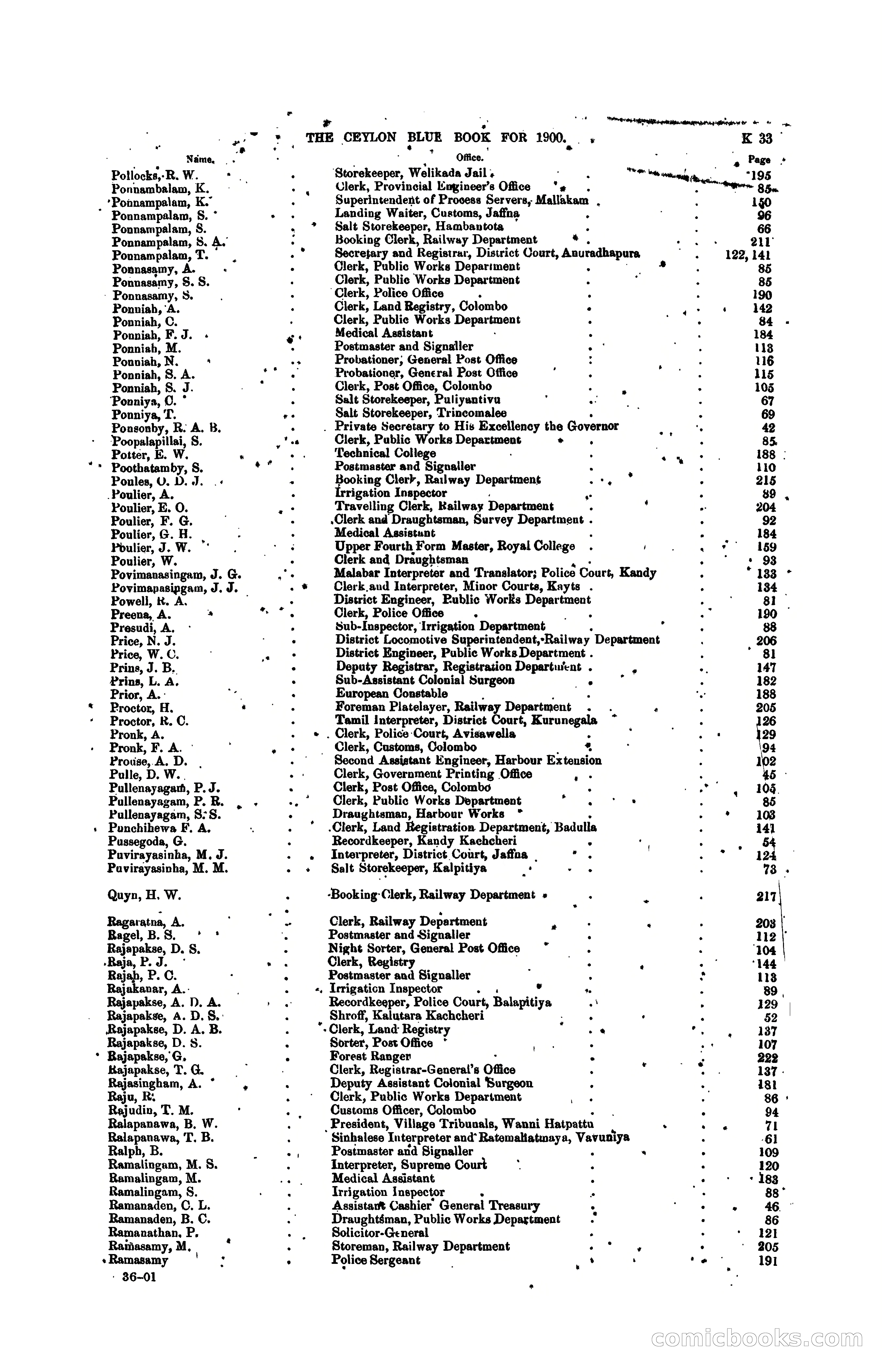 The Ceylon Blue Book, 1900 — page 231 of 400