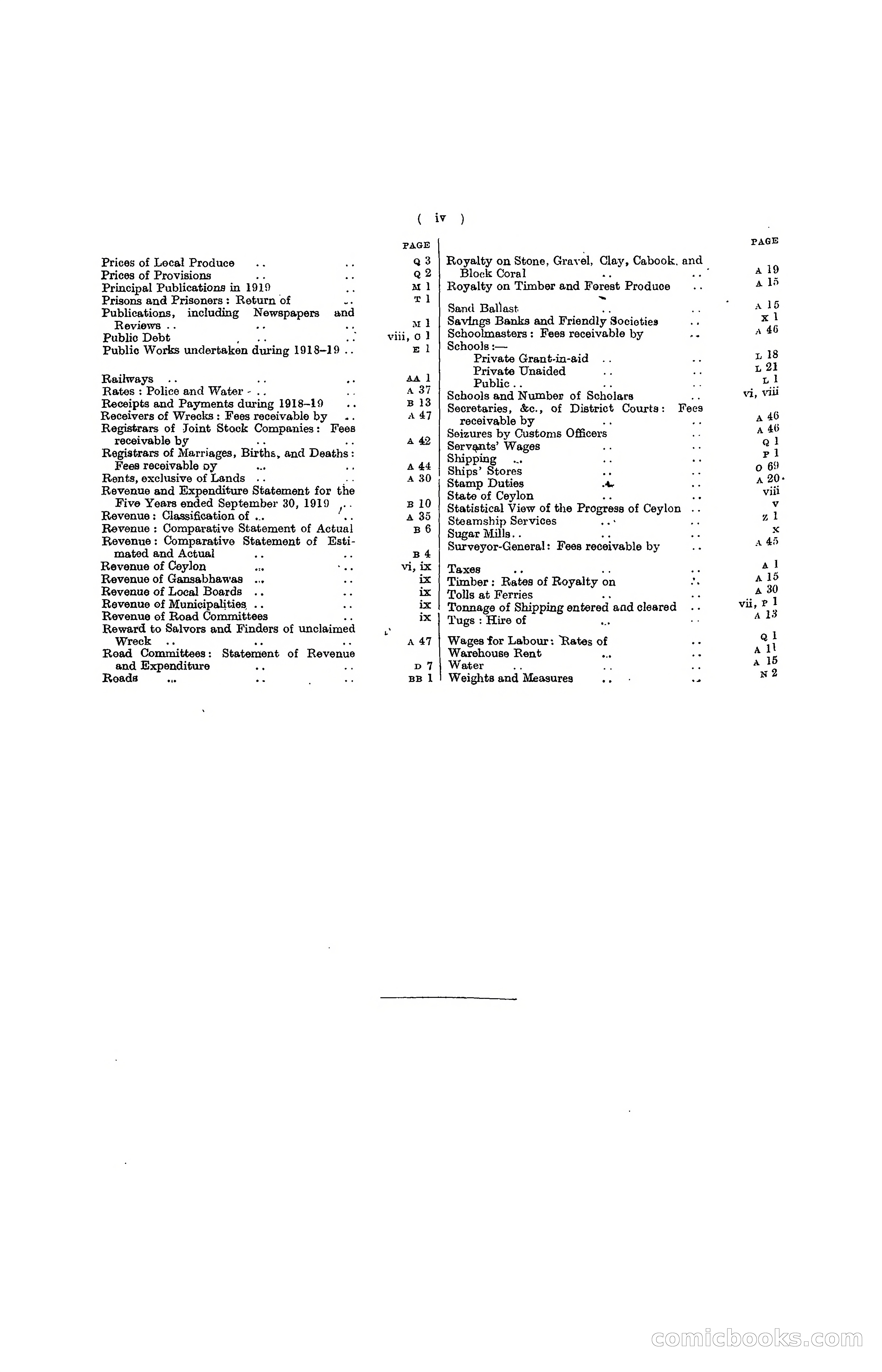 The Ceylon Blue Book, 1919 — page 8 of 396