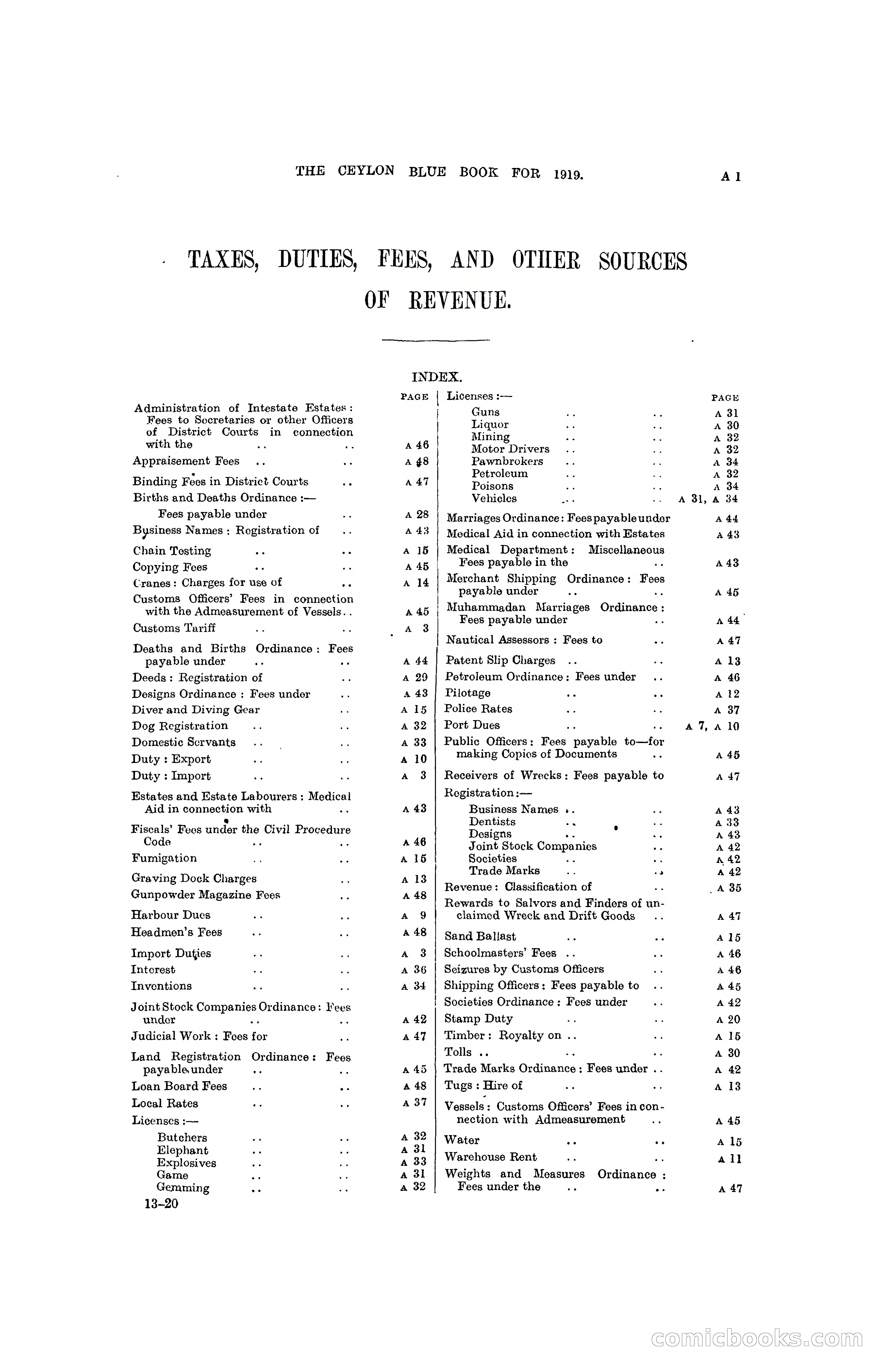 The Ceylon Blue Book, 1919 — page 15 of 396