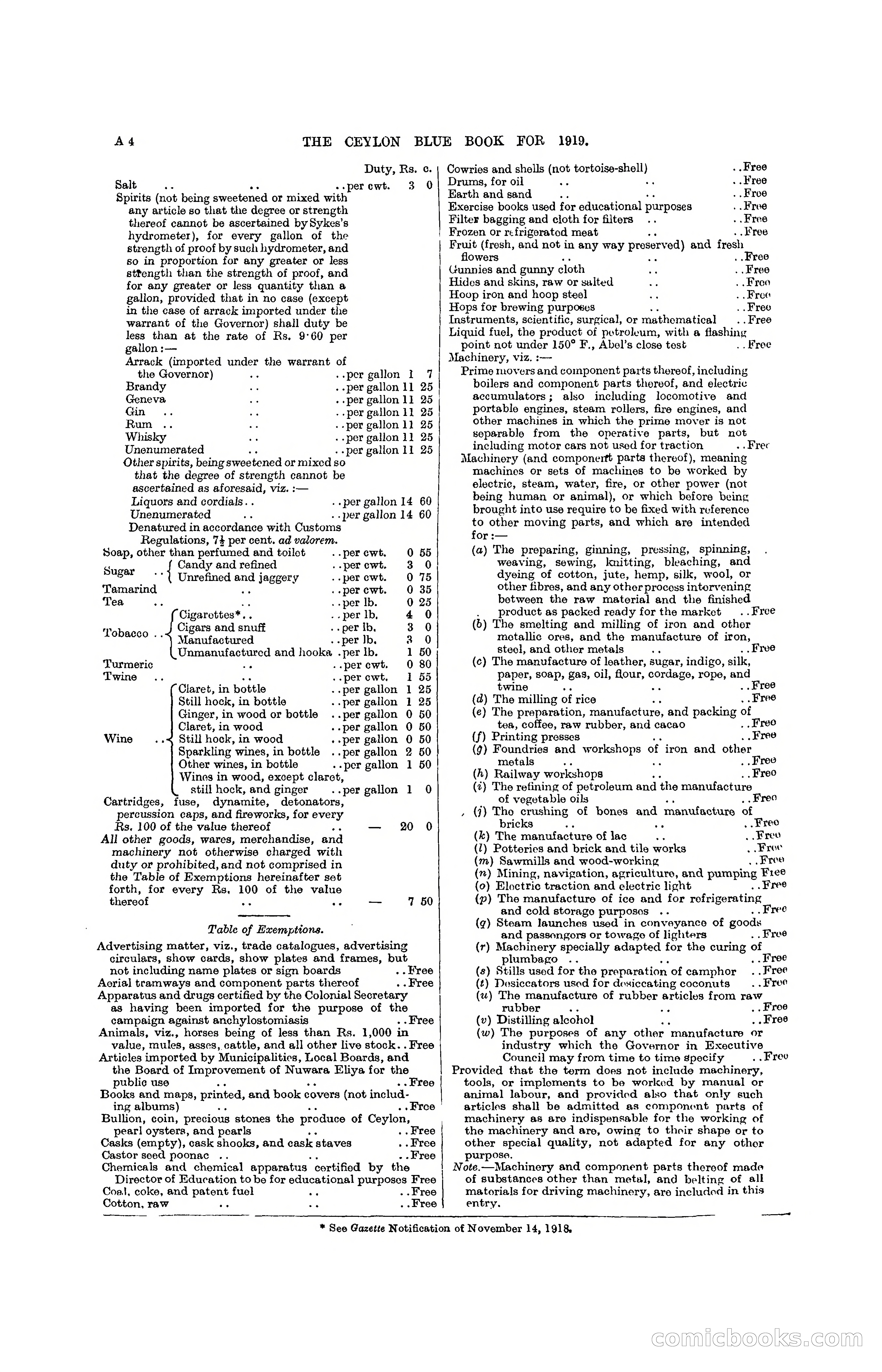 The Ceylon Blue Book, 1919 — page 18 of 396