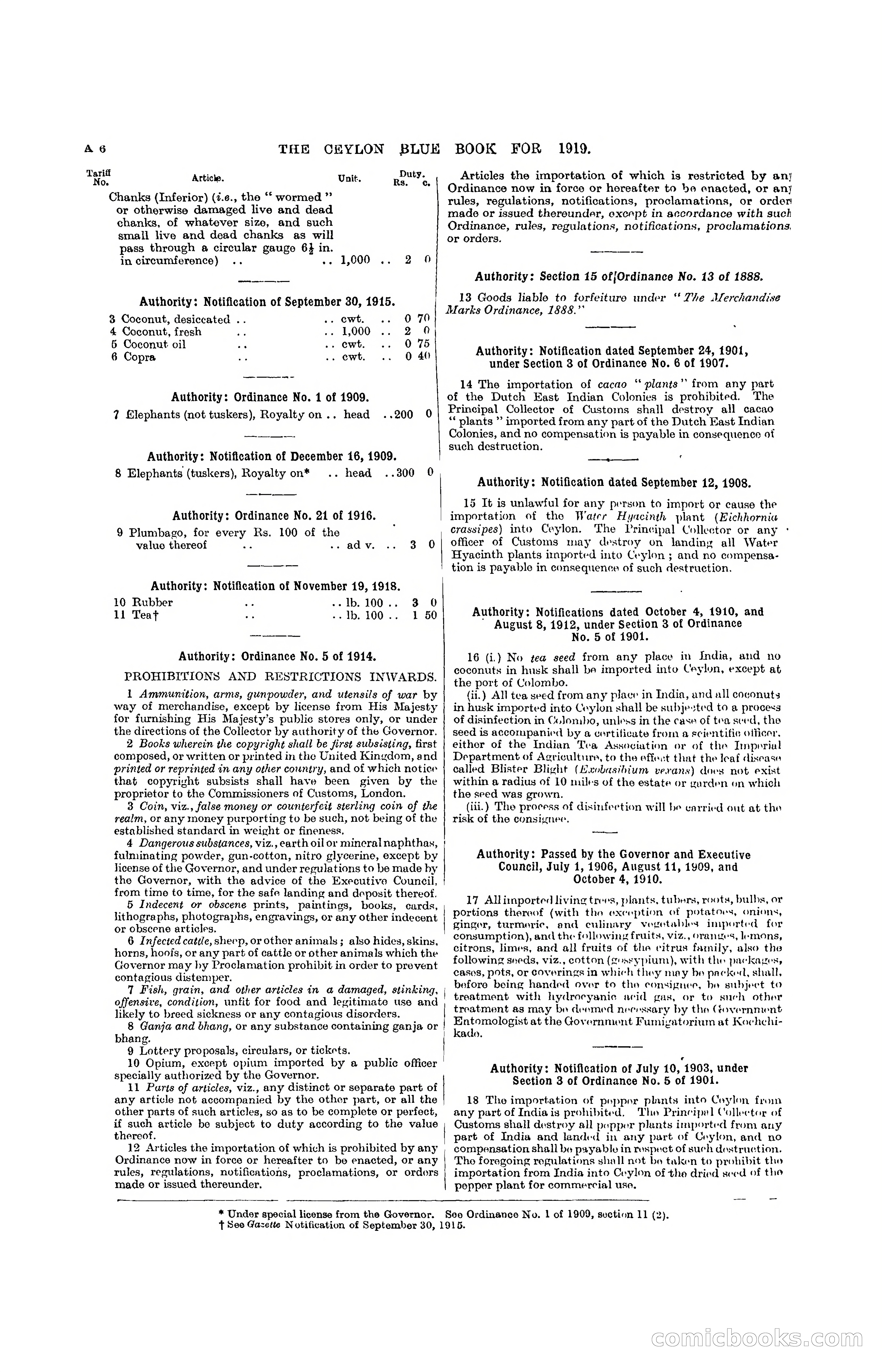 The Ceylon Blue Book, 1919 — page 20 of 396