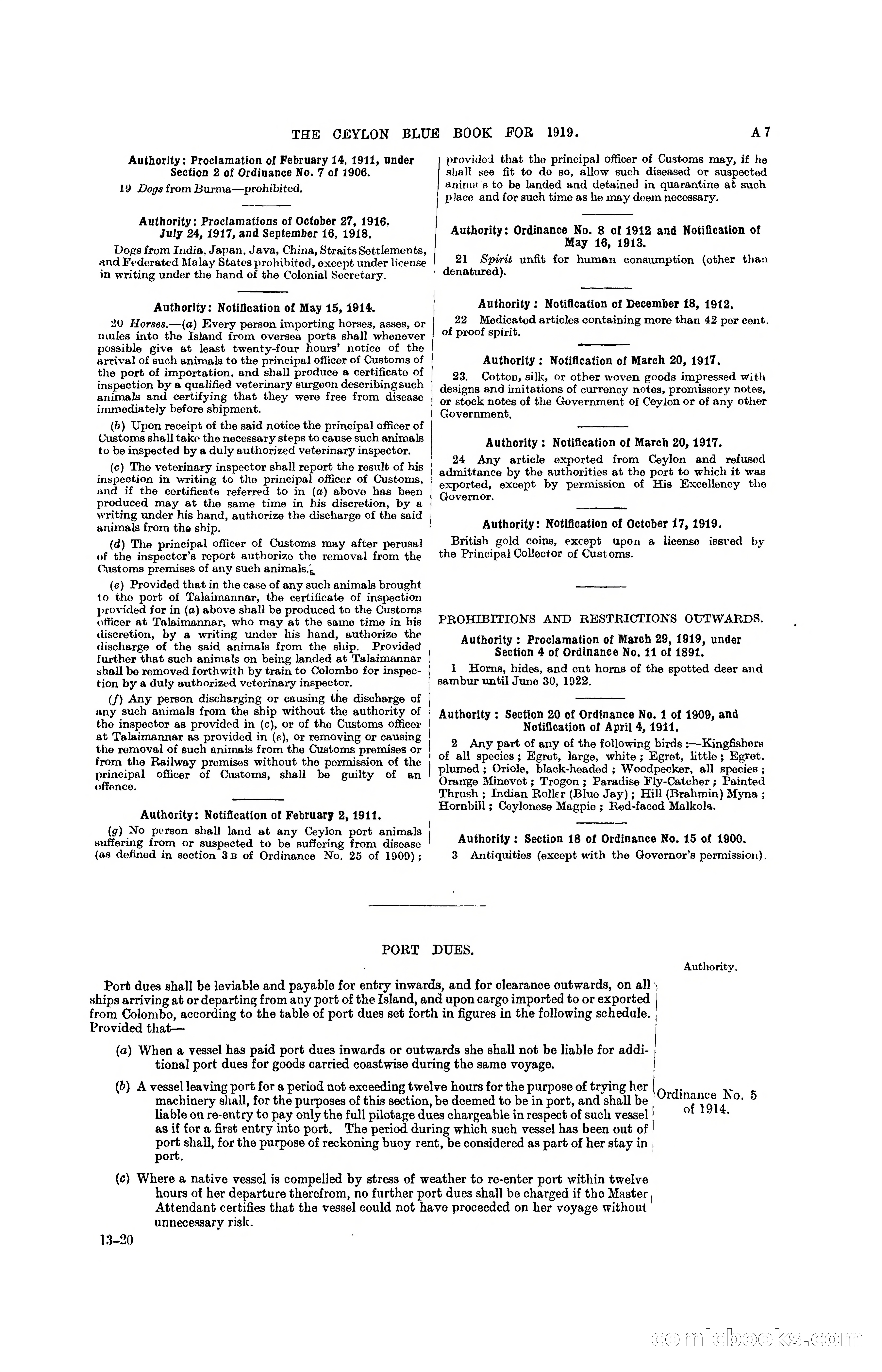 The Ceylon Blue Book, 1919 — page 21 of 396