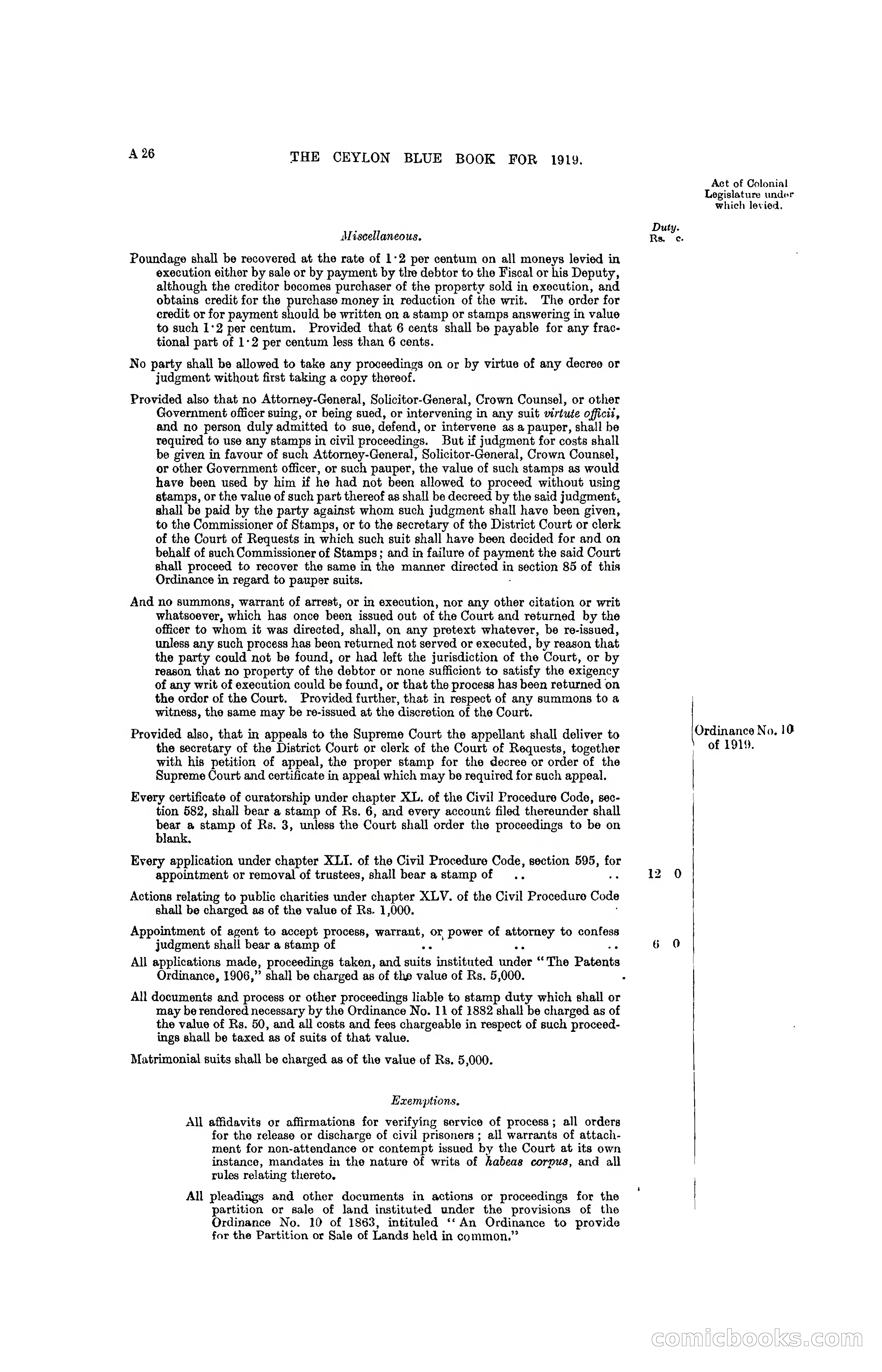 The Ceylon Blue Book, 1919 — page 40 of 396