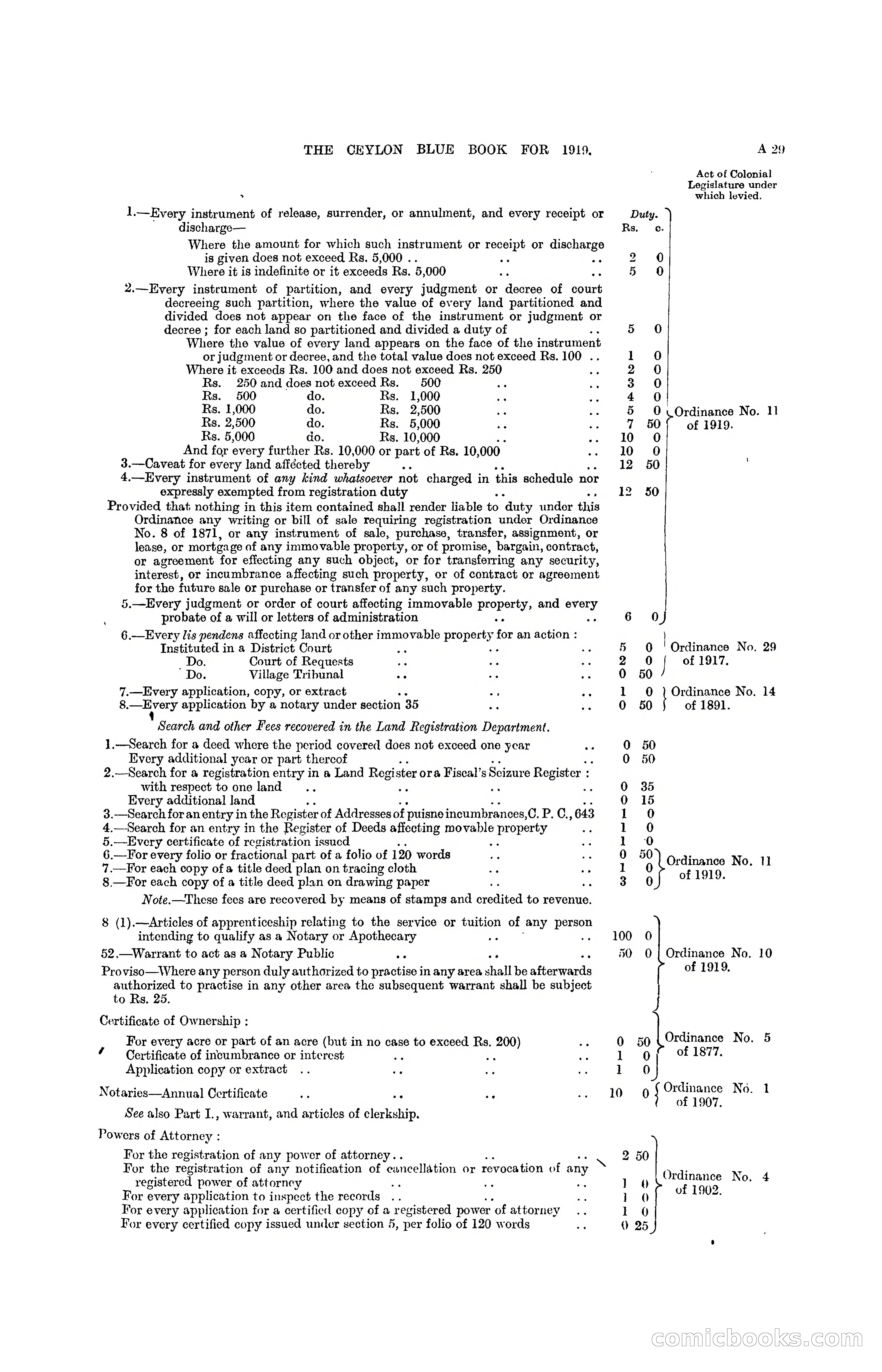 The Ceylon Blue Book, 1919 — page 43 of 396