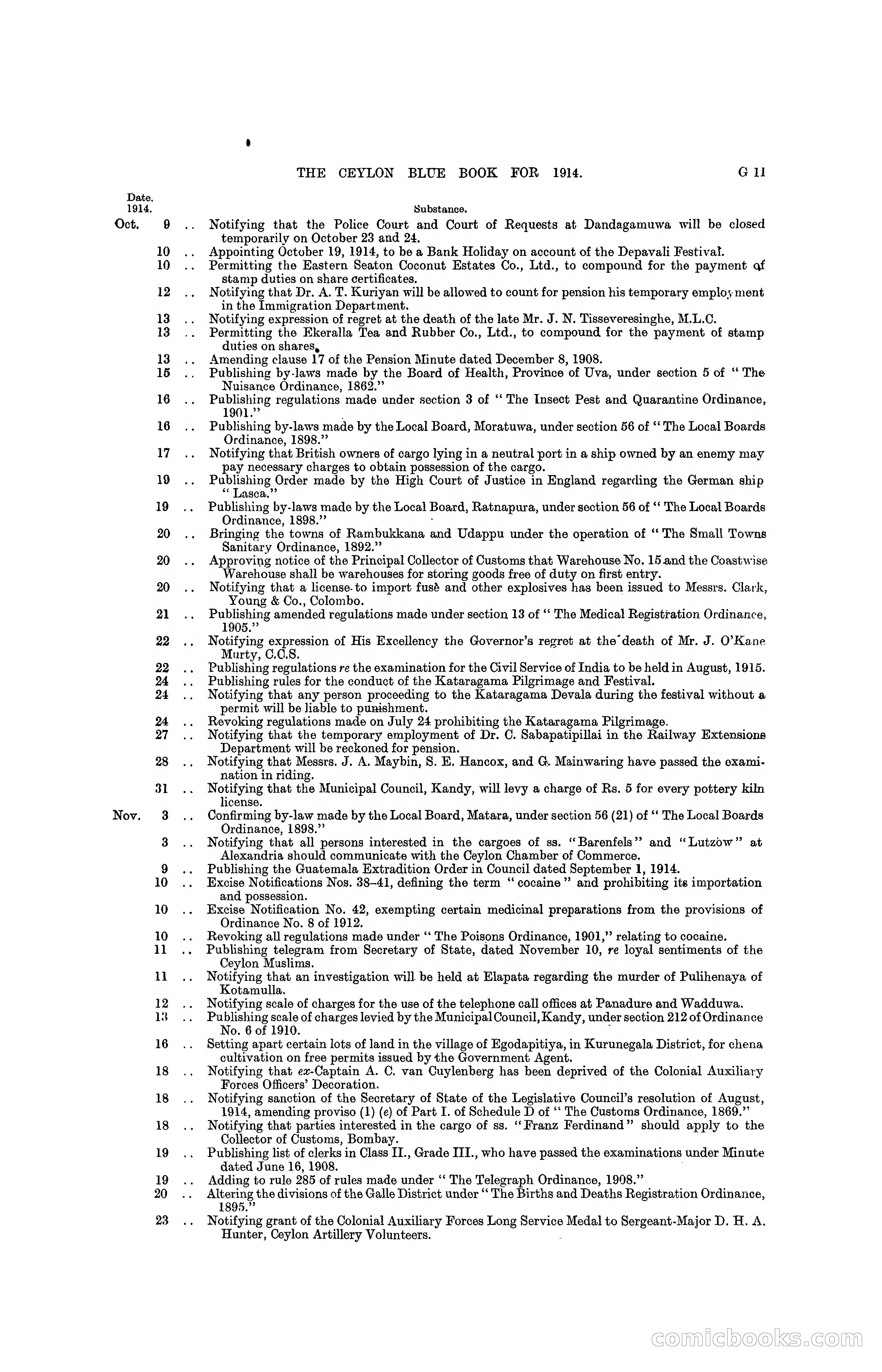 The Ceylon Blue Book, 1914 — page 229 of 398