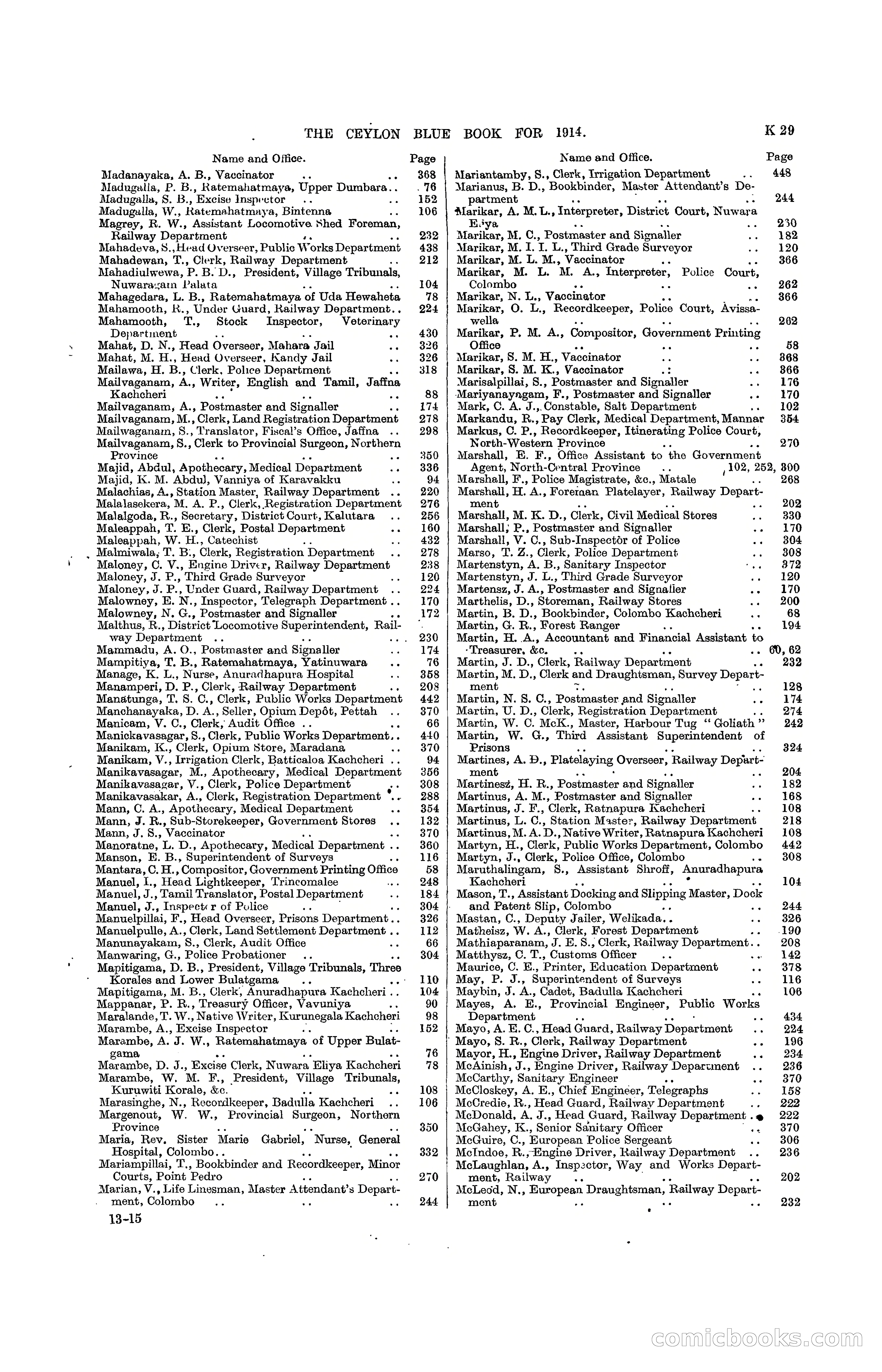 The Ceylon Blue Book, 1914 — page 275 of 398