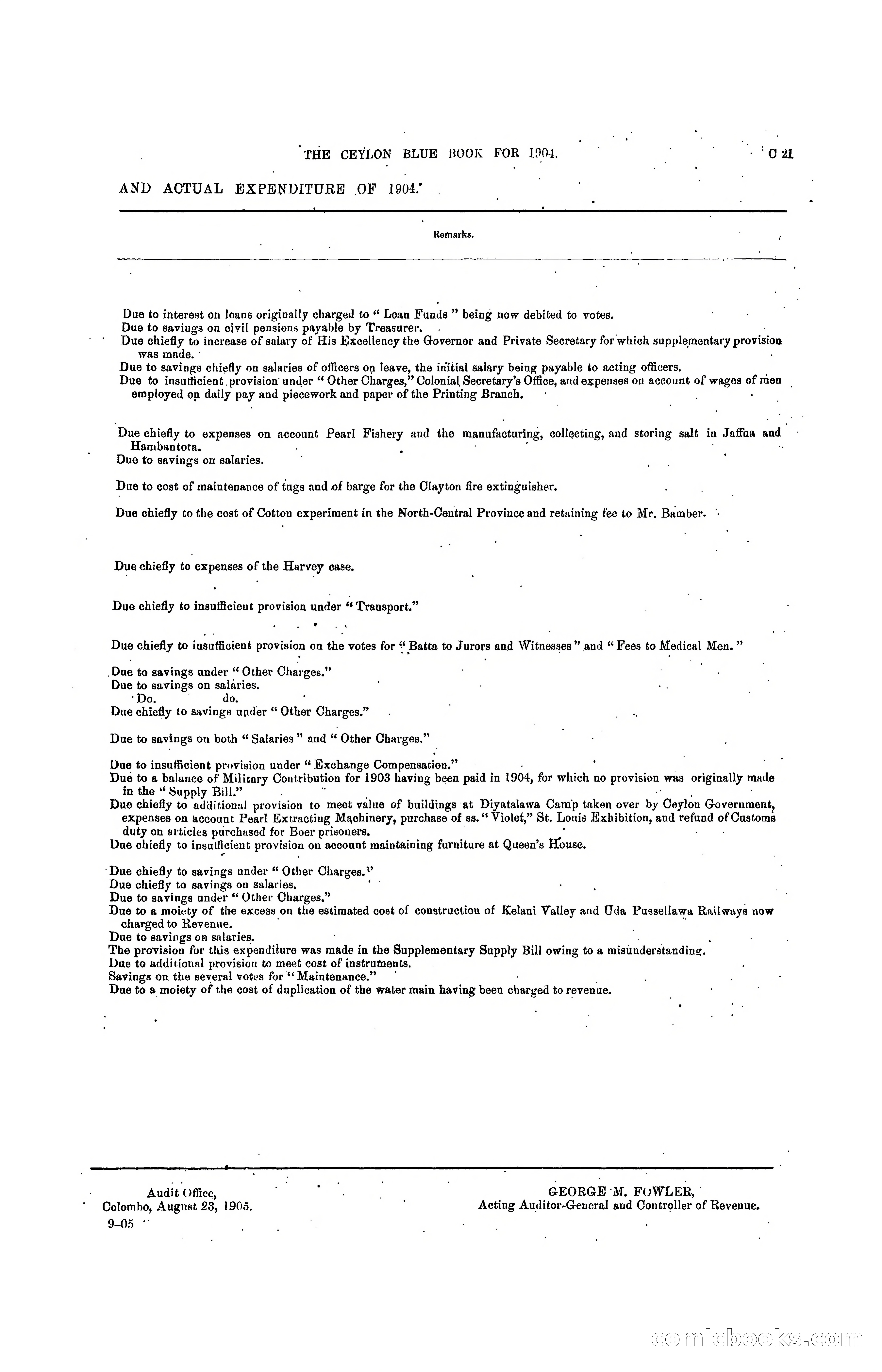 The Ceylon Blue Book, 1904 — page 87 of 400