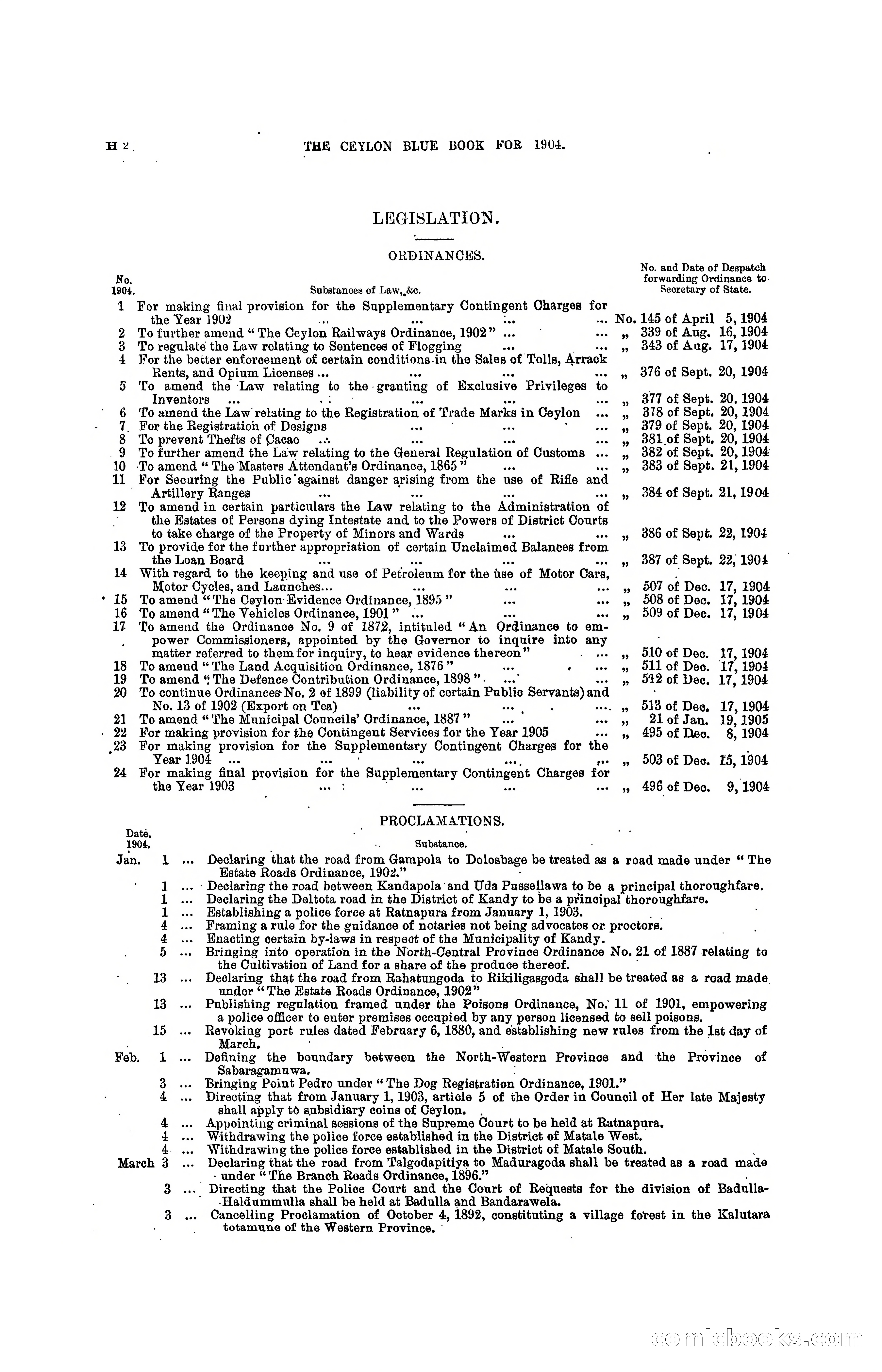 The Ceylon Blue Book, 1904 — page 178 of 400