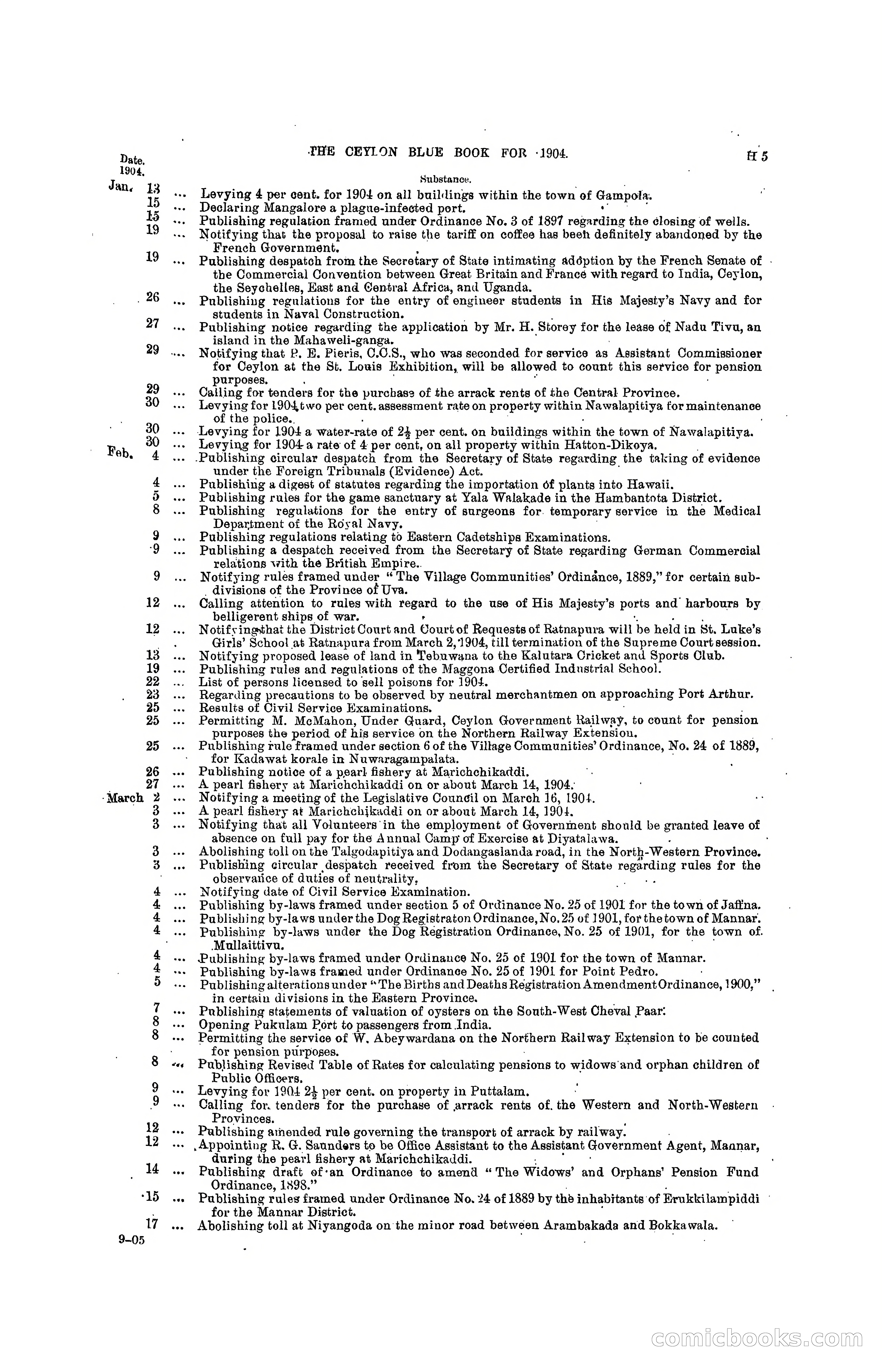 The Ceylon Blue Book, 1904 — page 181 of 400