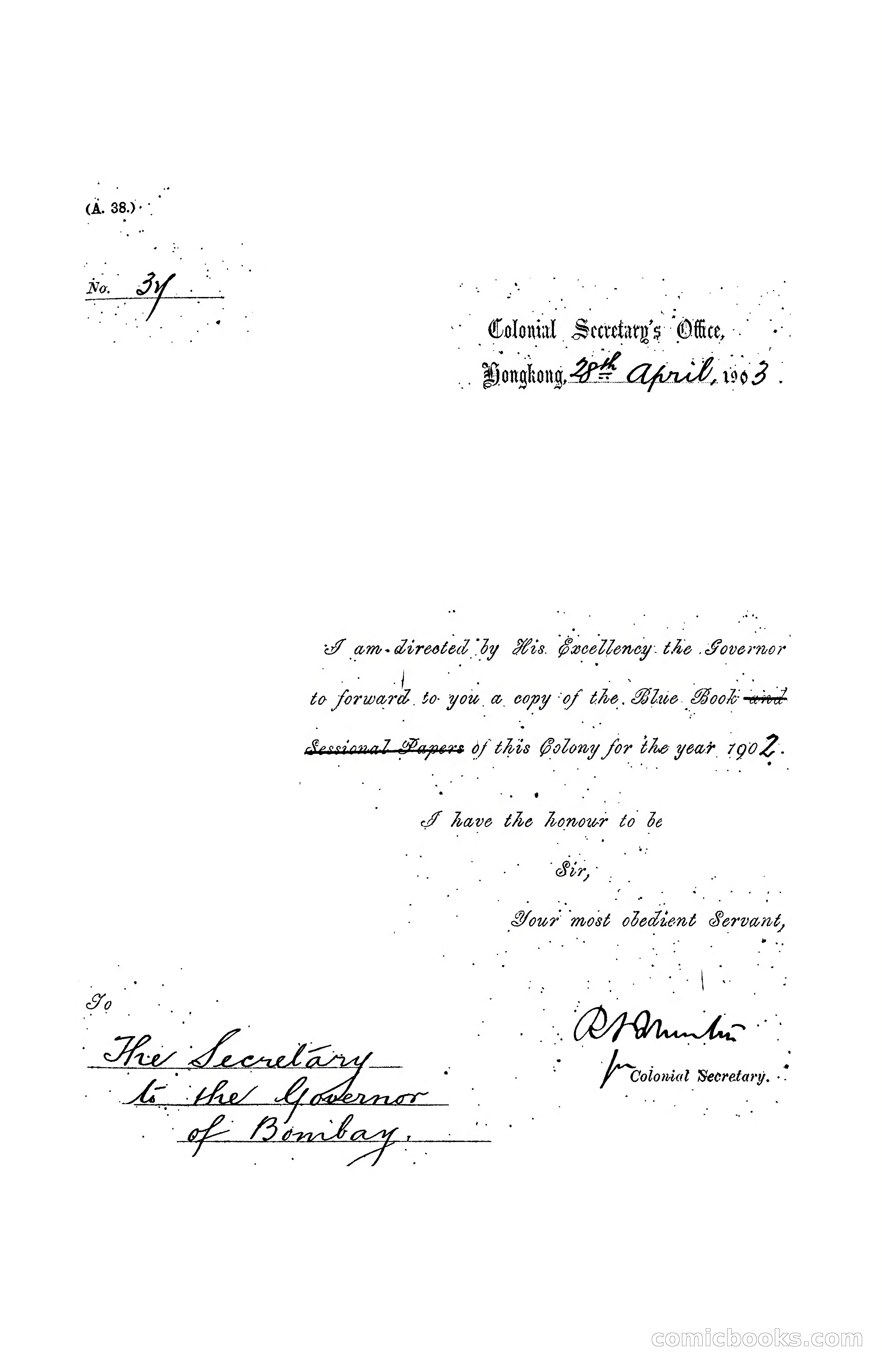 Hongkong Blue Book for the Year, 1902 — page 21 of 395