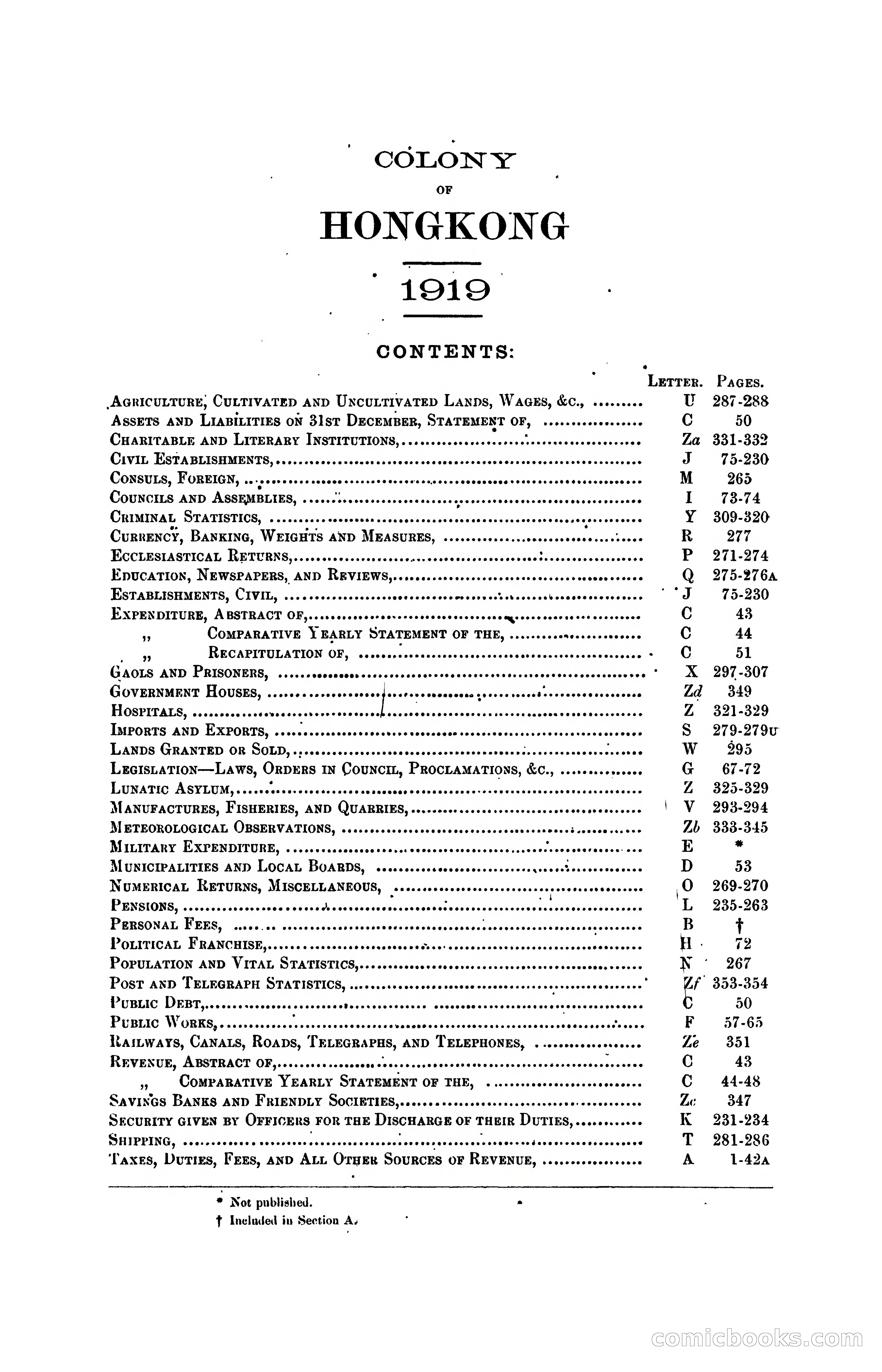 Hong Kong Blue Book for the Year, 1919 — page 7 of 367