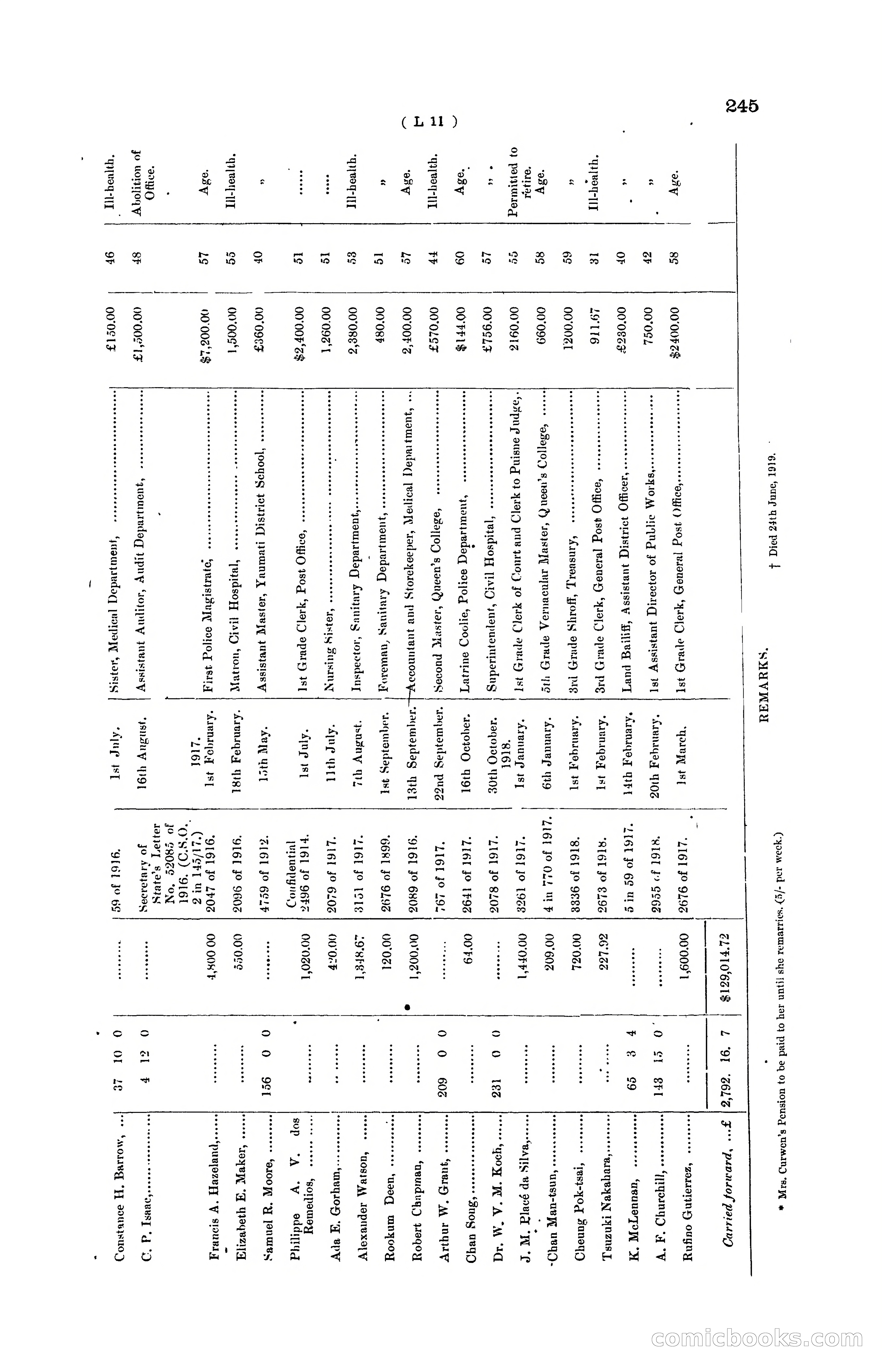 Hong Kong Blue Book for the Year, 1919 — page 241 of 367
