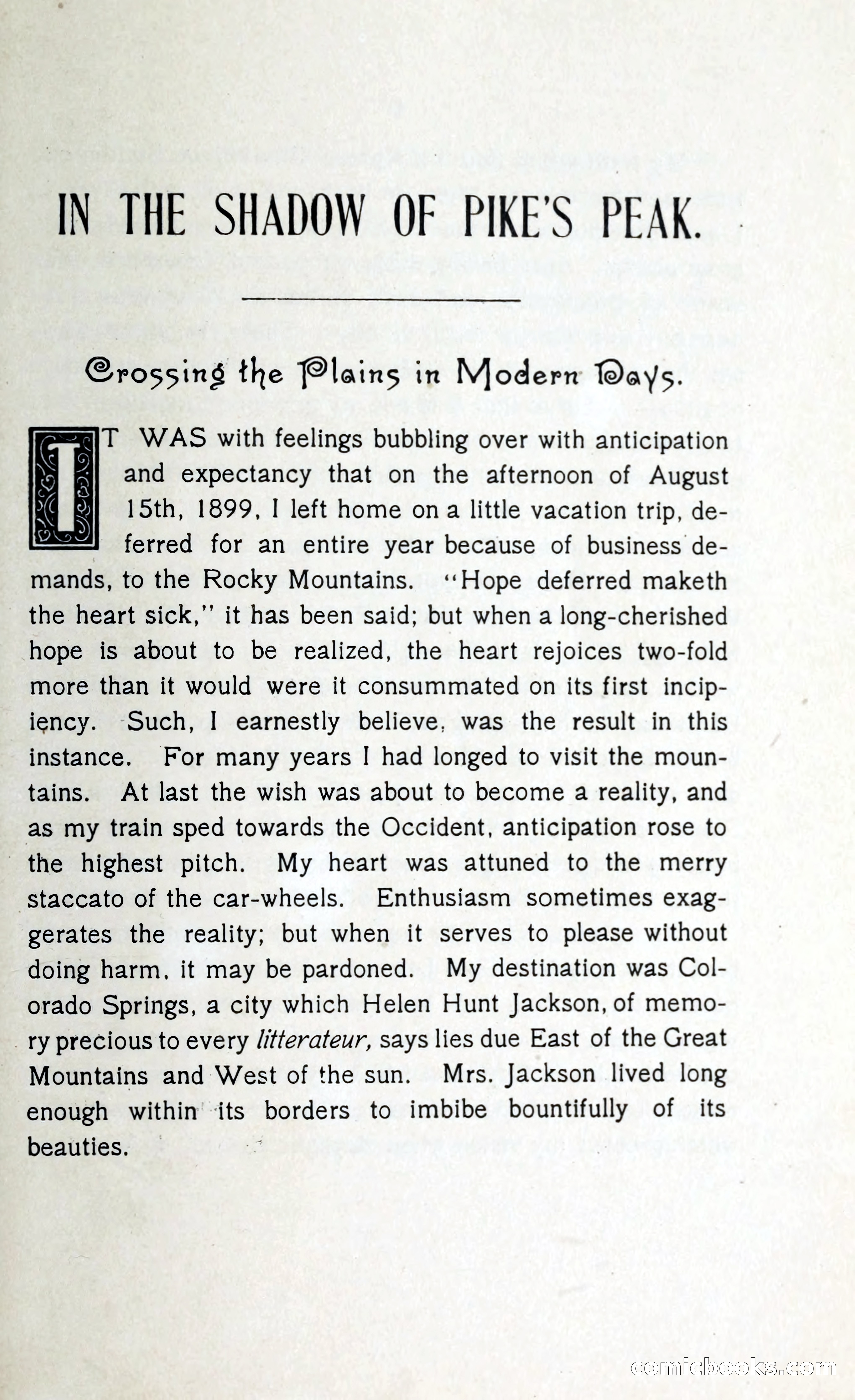 In the Shadow of Pike's Peak — page 10 of 73