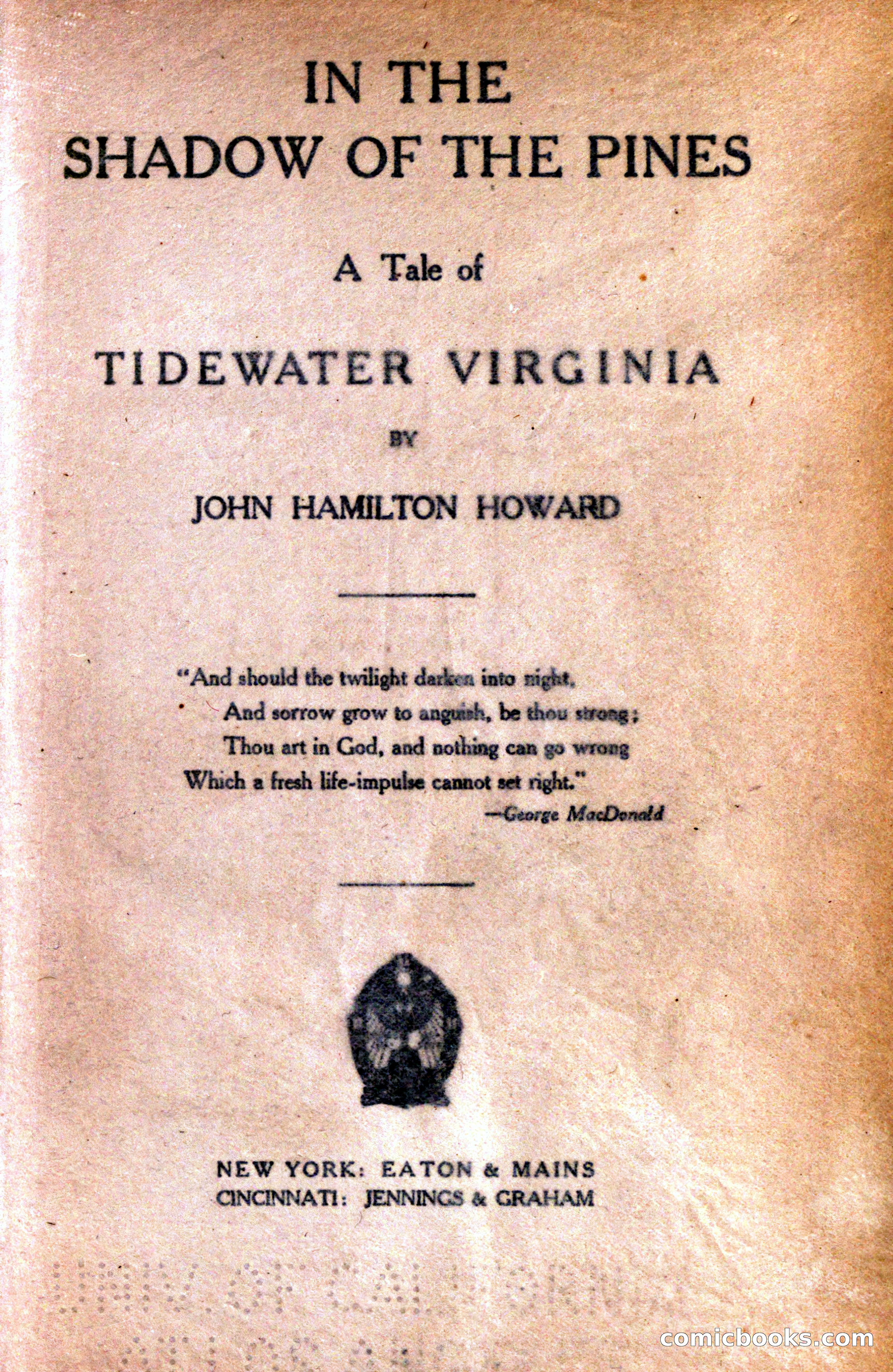 In the Shadow of the Pines: A Tale of Tidewater Virginia — page 9 of 287