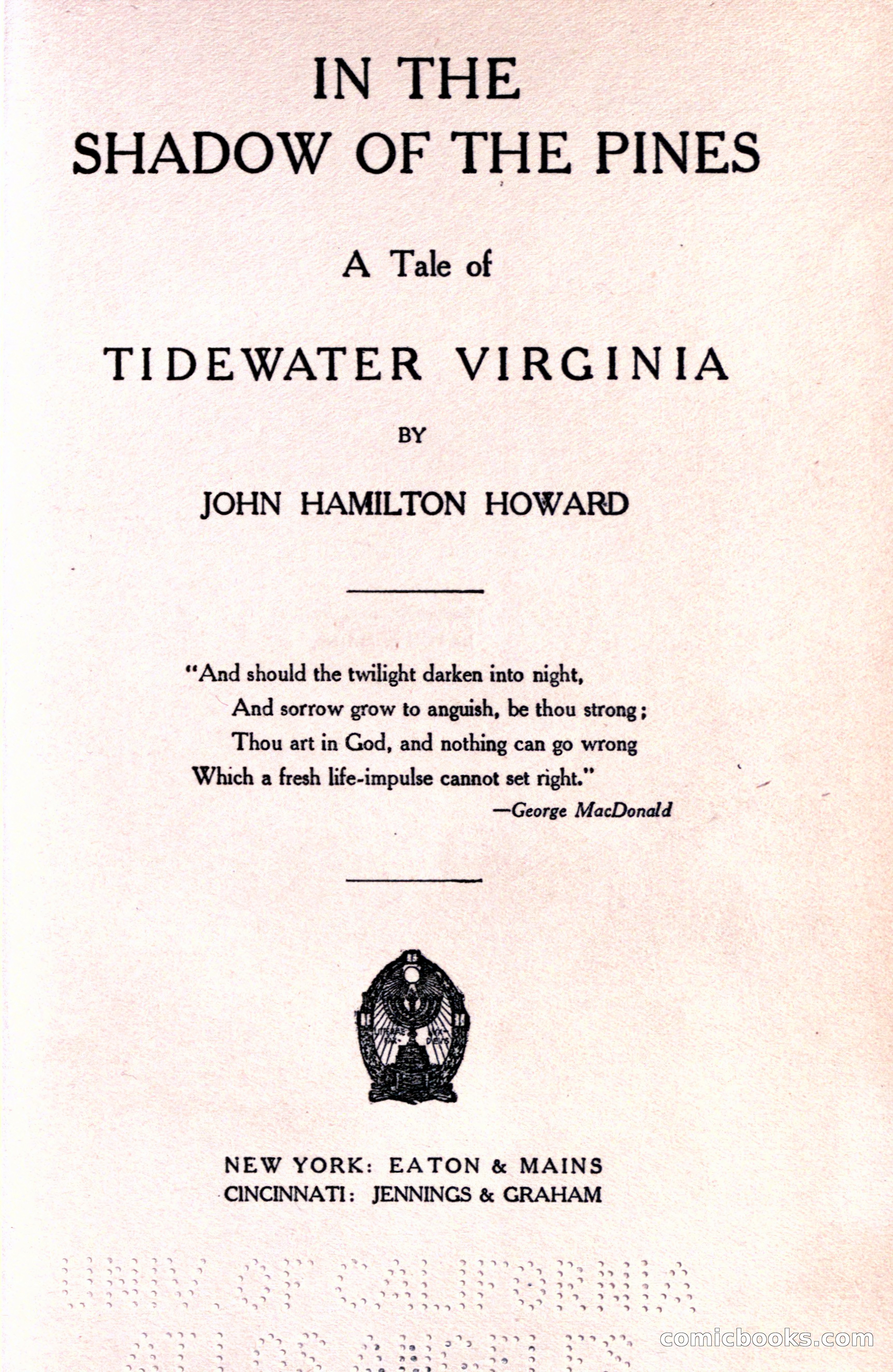 In the Shadow of the Pines: A Tale of Tidewater Virginia — page 11 of 287