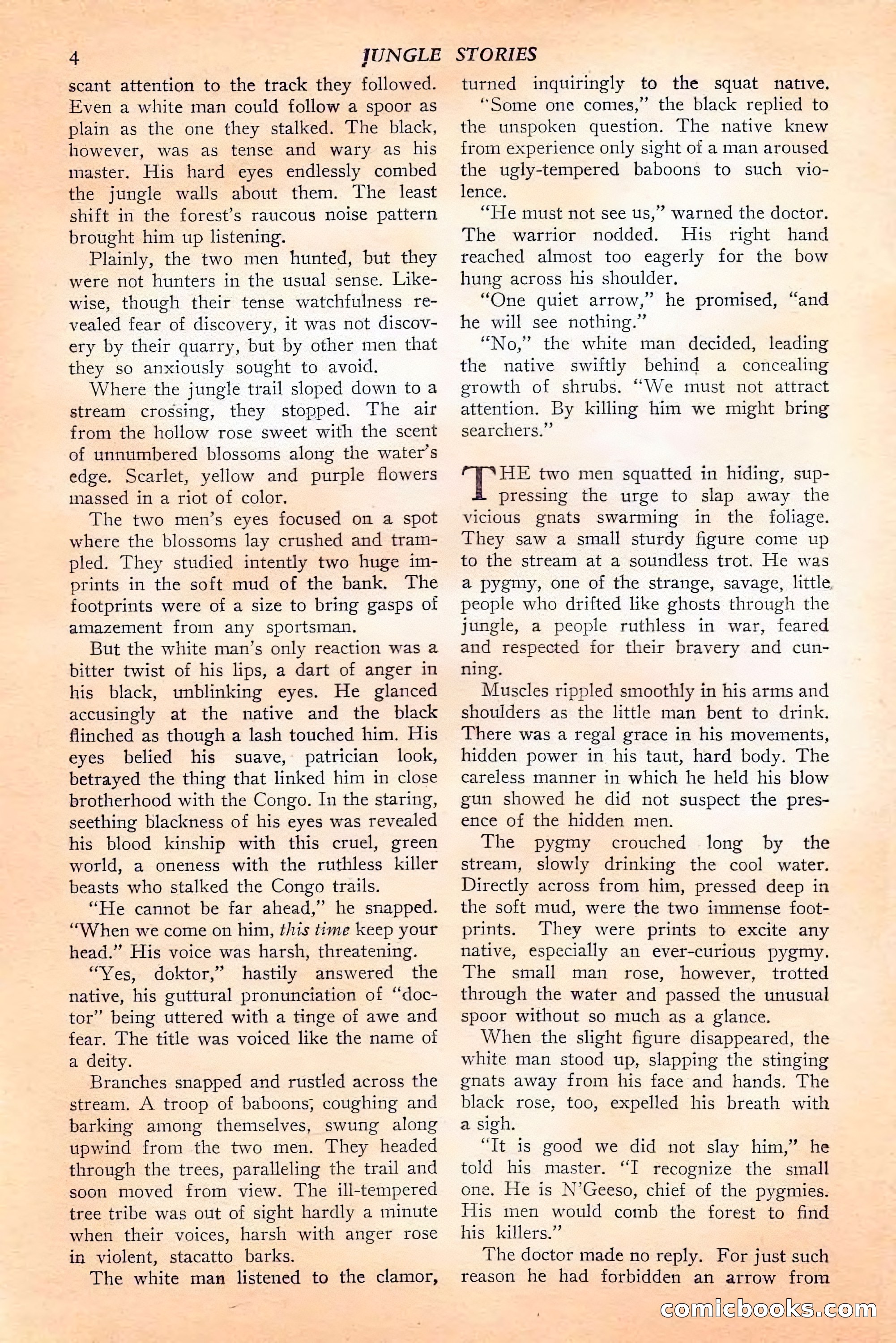 Jungle Stories, Spring 1946 — page 6 of 132