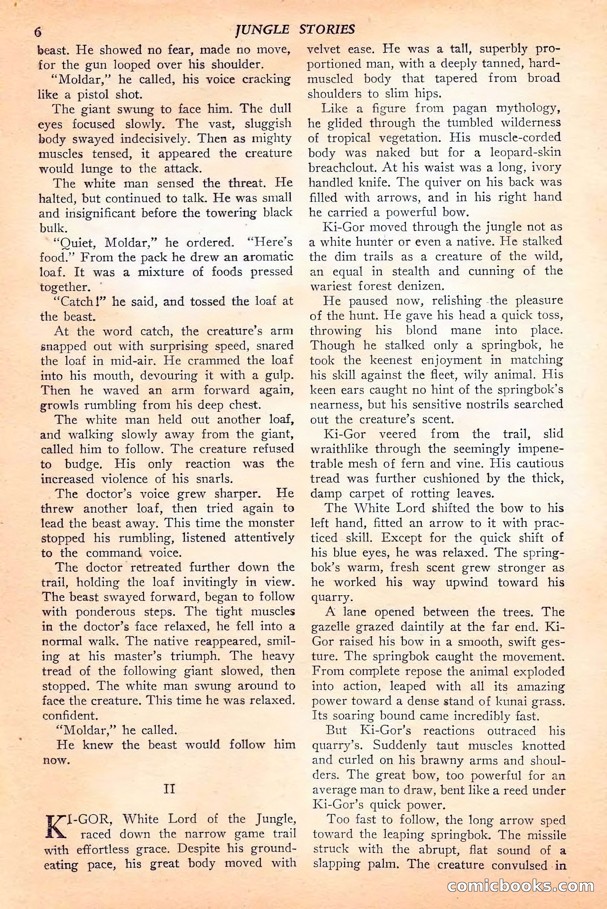 Jungle Stories, Spring 1946 — page 8 of 132