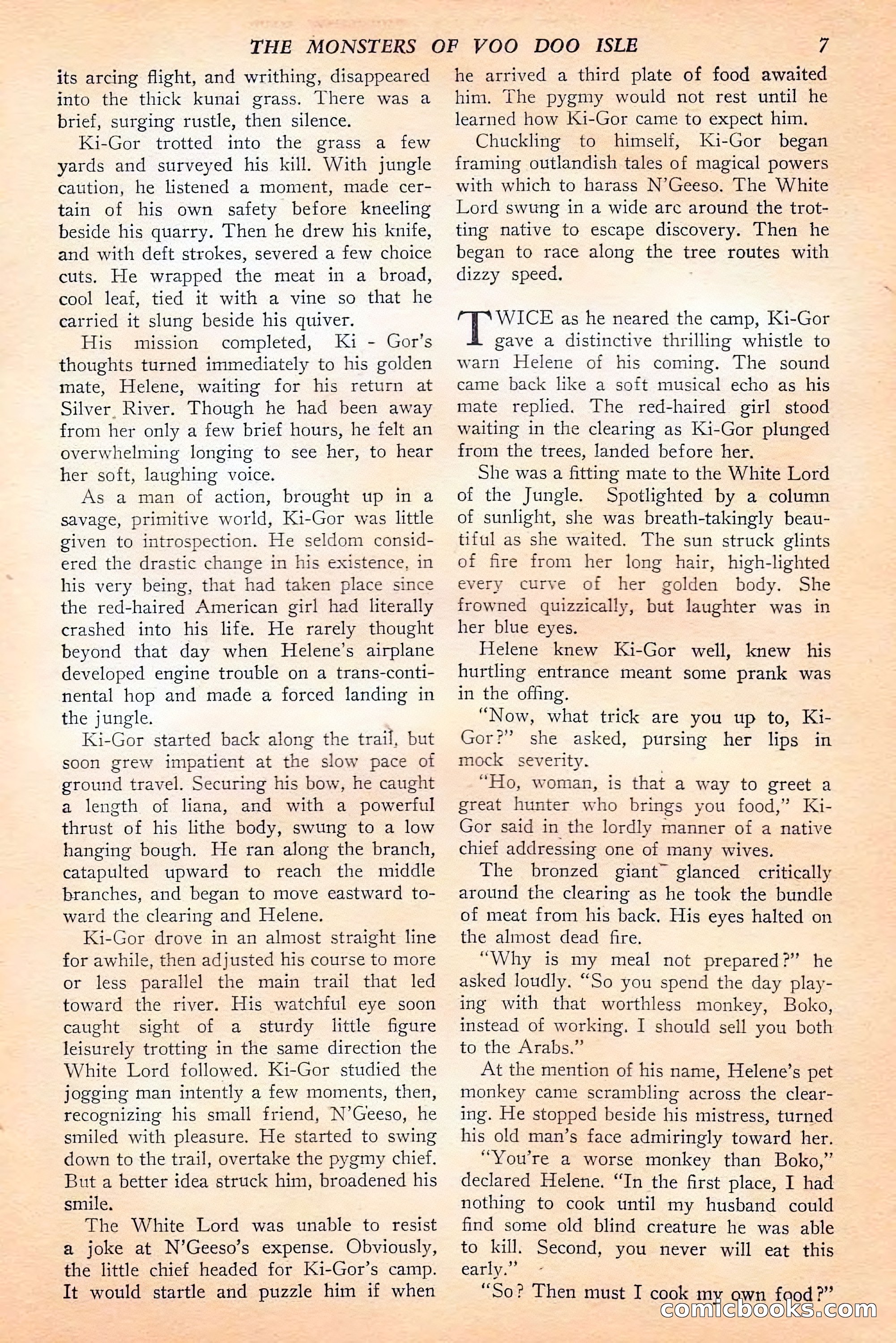 Jungle Stories, Spring 1946 — page 9 of 132
