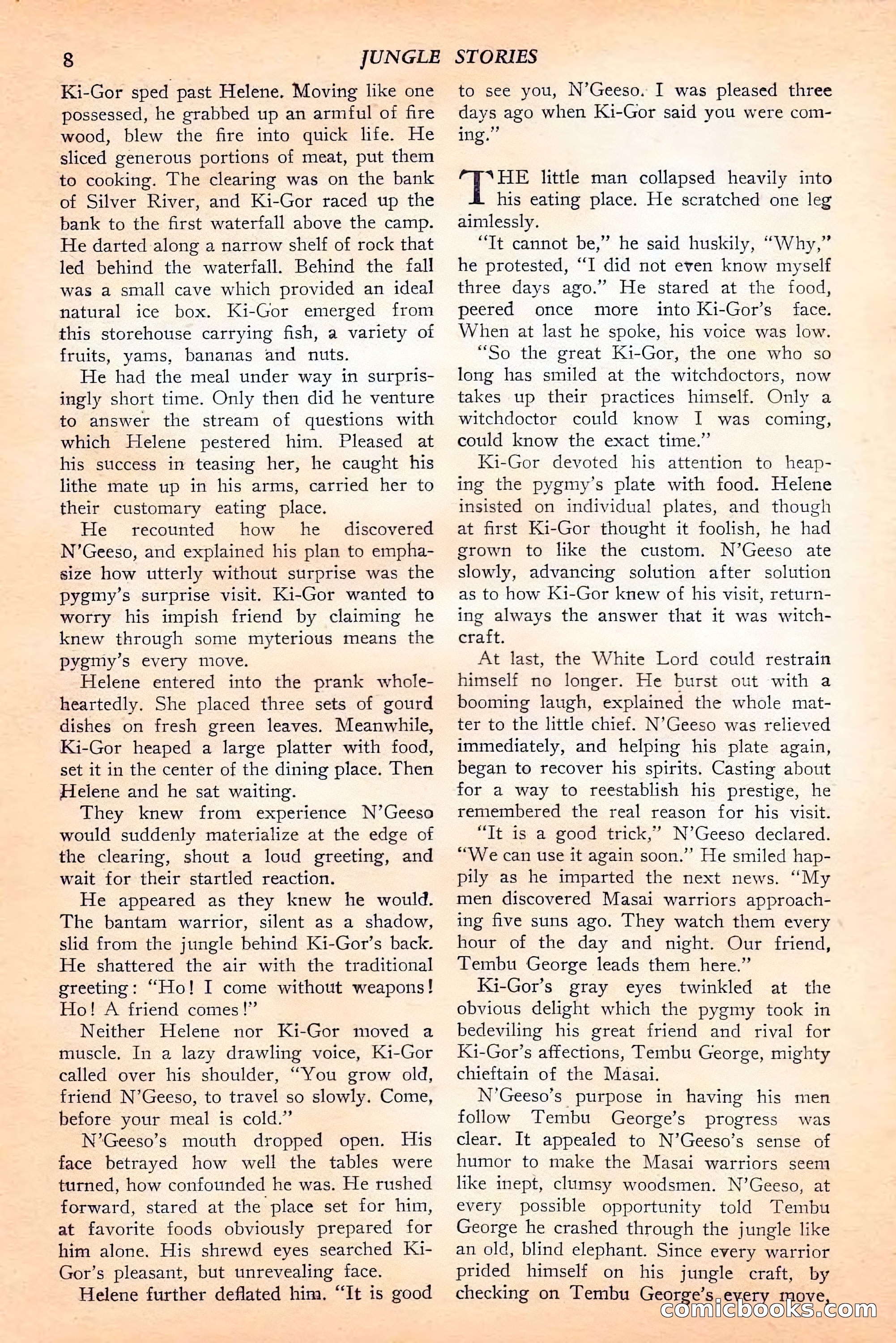 Jungle Stories, Spring 1946 — page 10 of 132