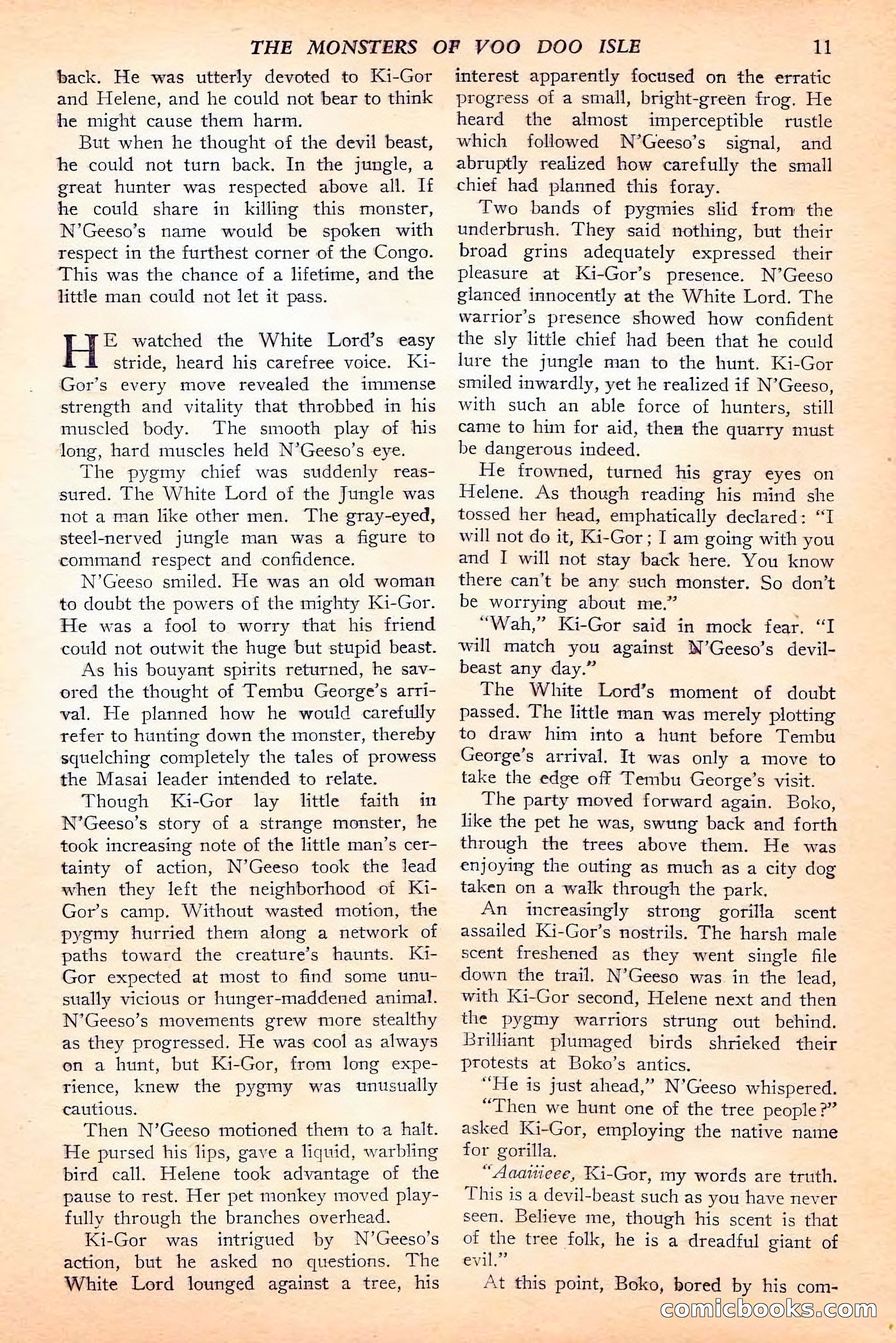 Jungle Stories, Spring 1946 — page 13 of 132