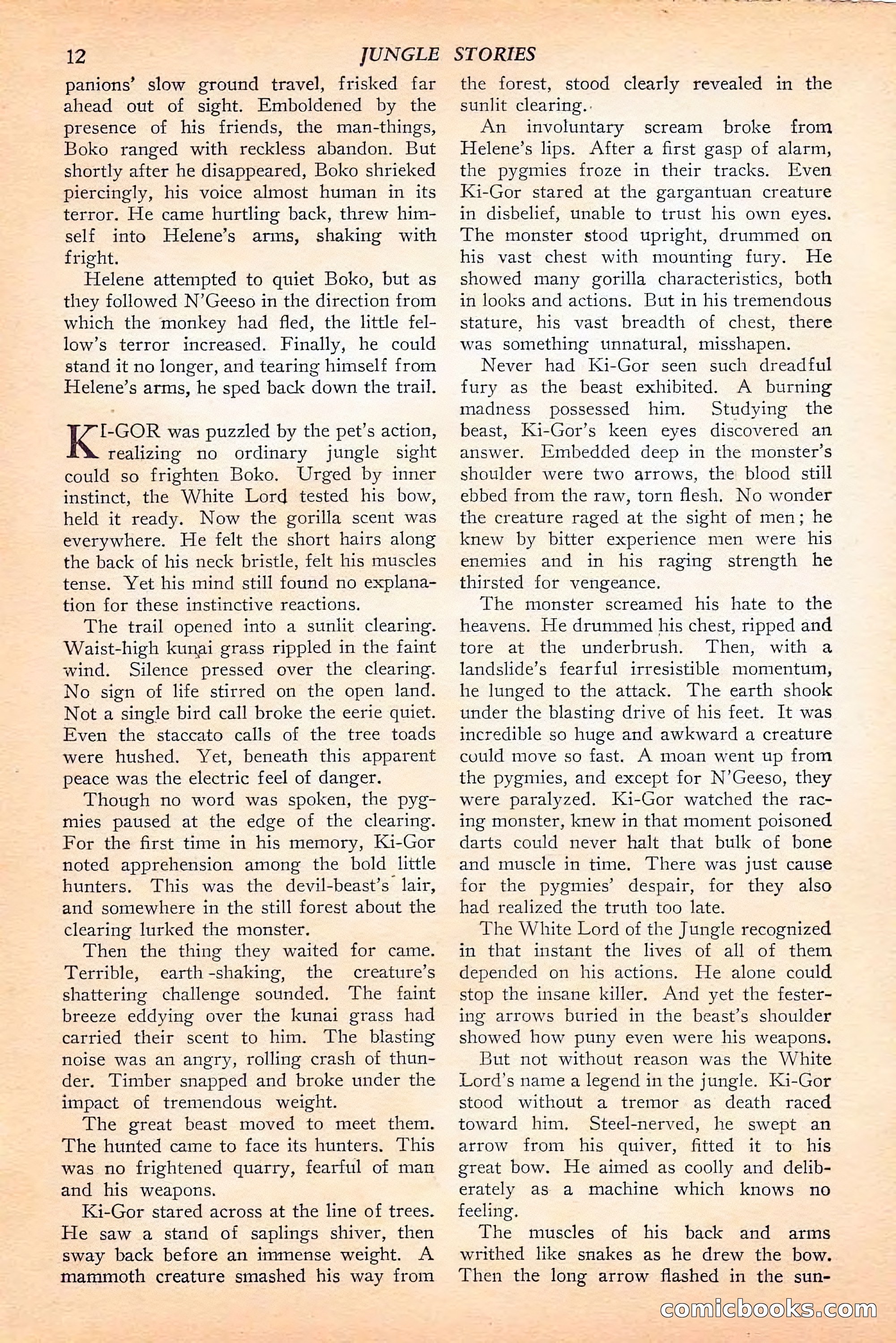 Jungle Stories, Spring 1946 — page 14 of 132