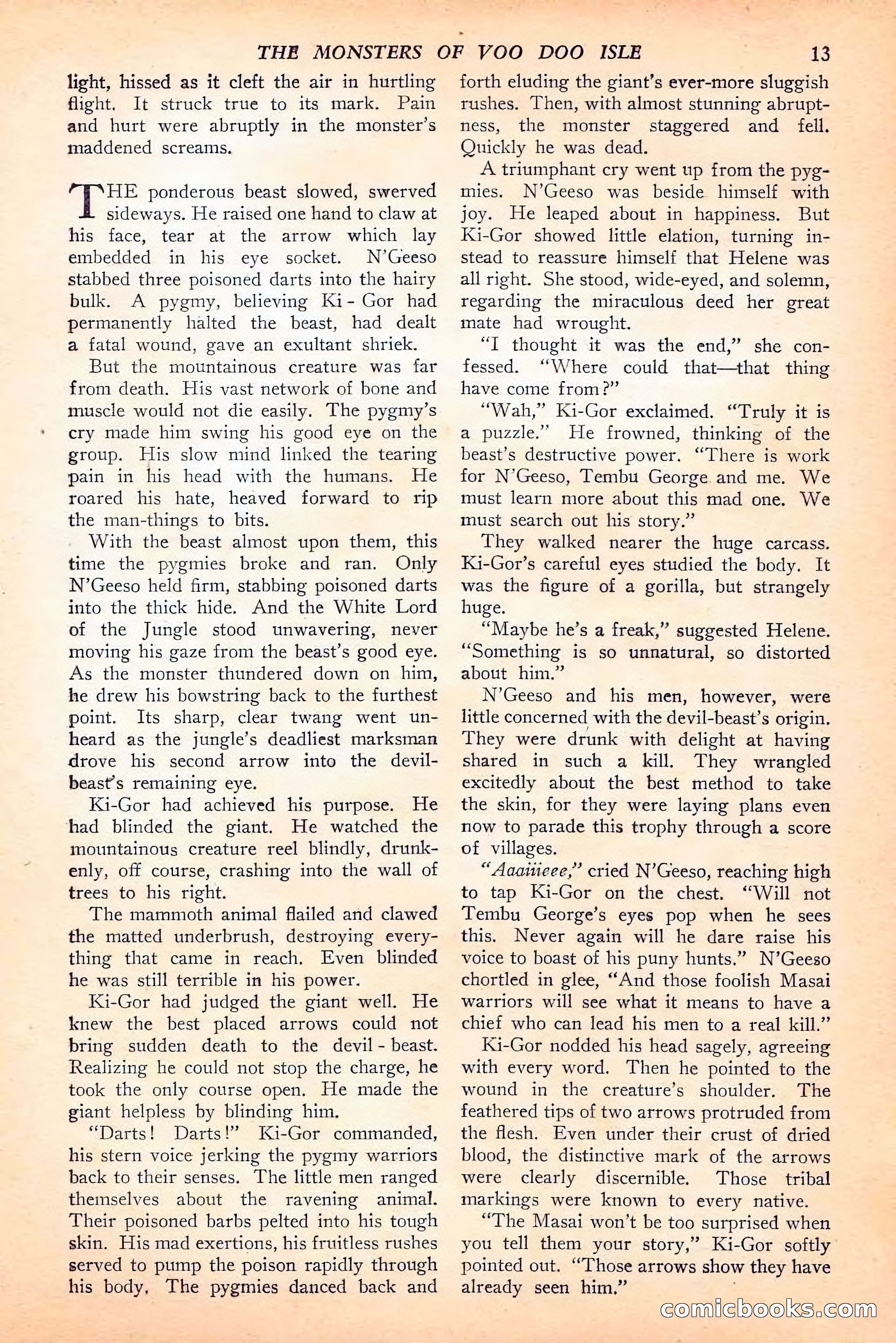 Jungle Stories, Spring 1946 — page 15 of 132