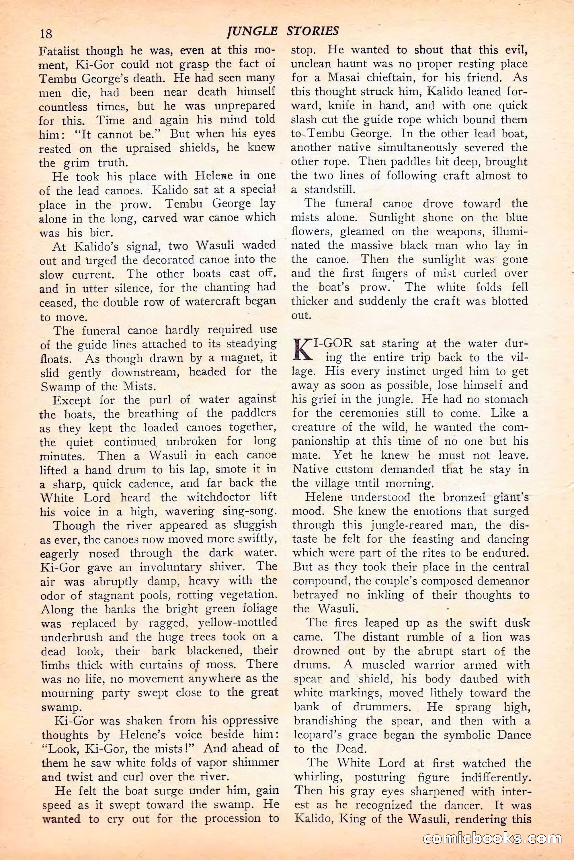 Jungle Stories, Spring 1946 — page 20 of 132