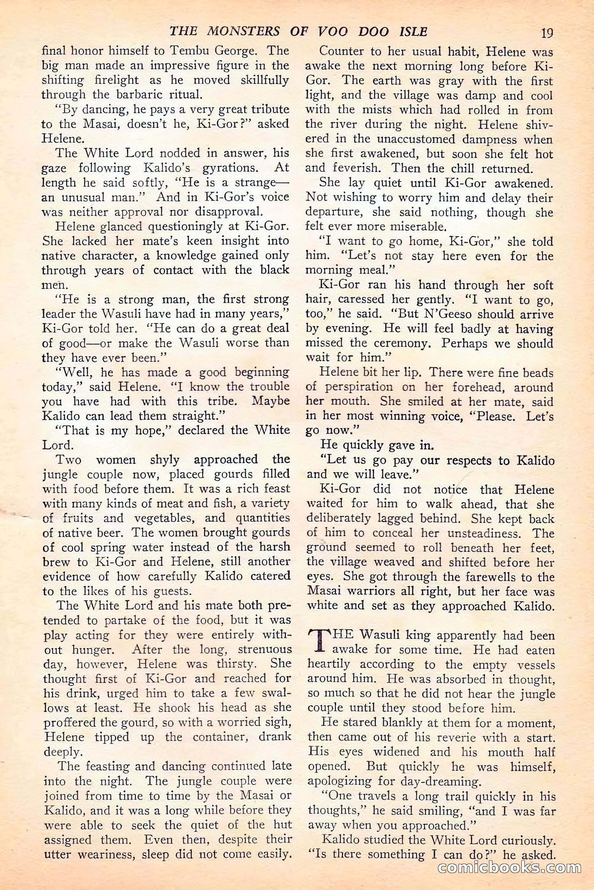 Jungle Stories, Spring 1946 — page 21 of 132