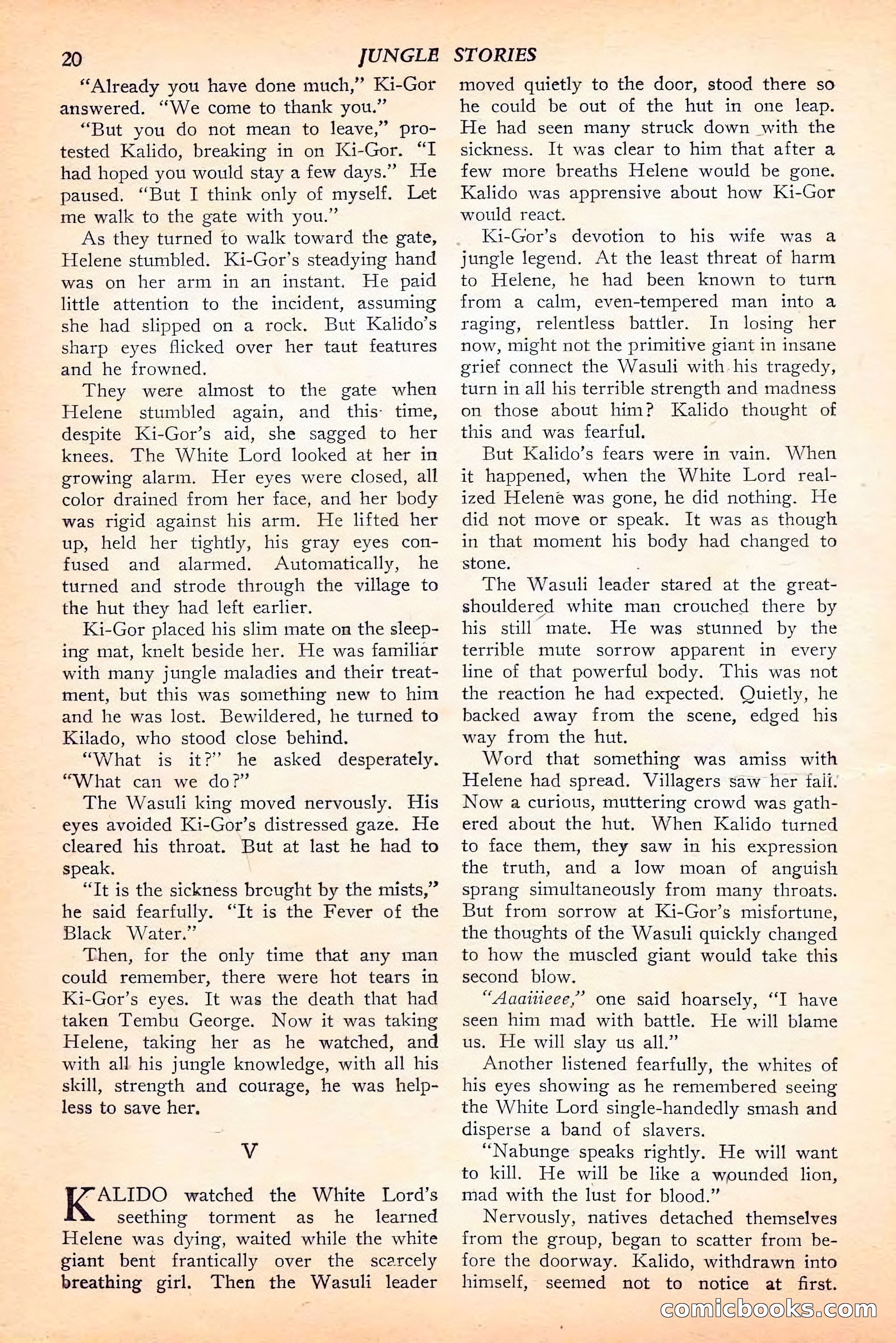 Jungle Stories, Spring 1946 — page 22 of 132