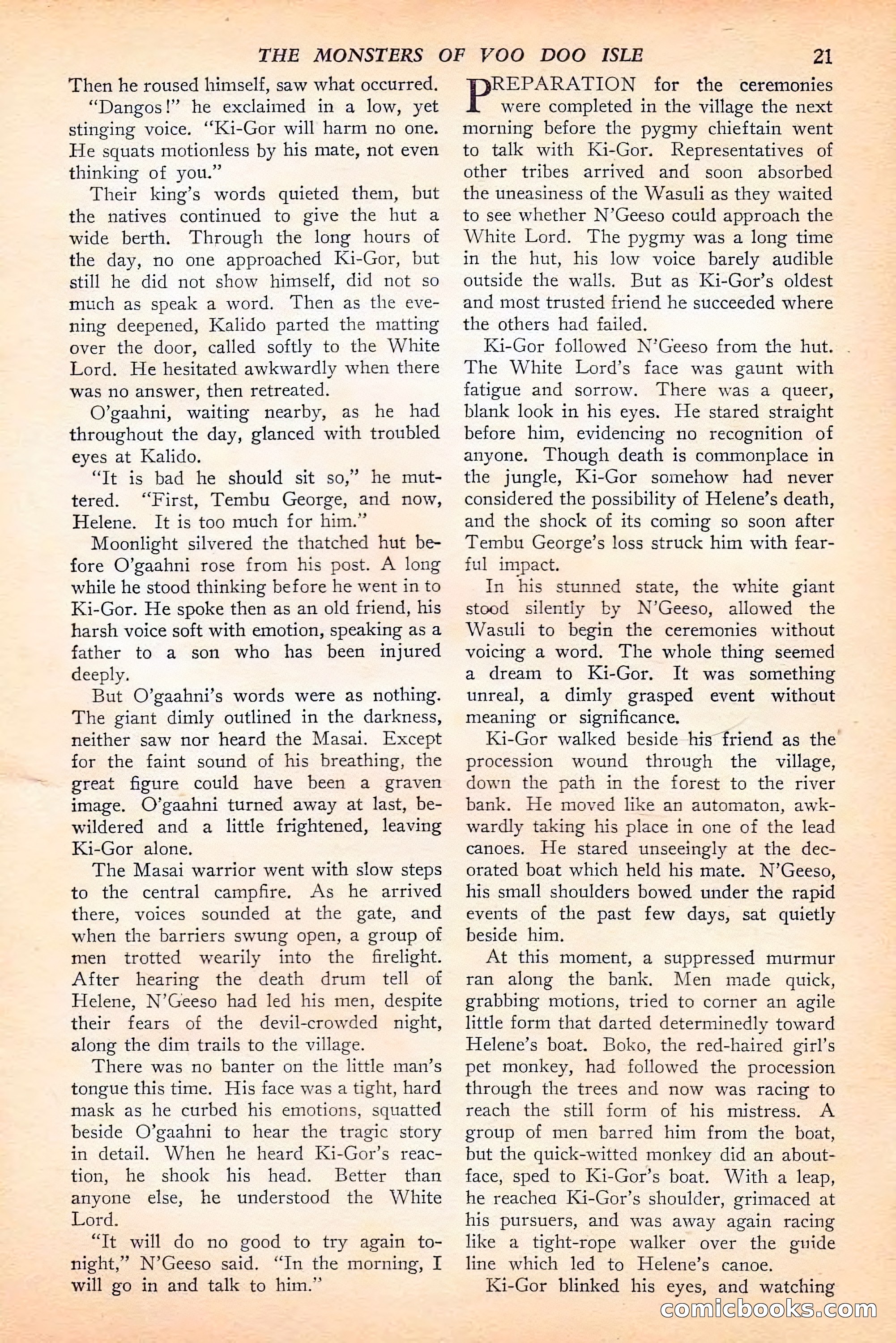Jungle Stories, Spring 1946 — page 23 of 132