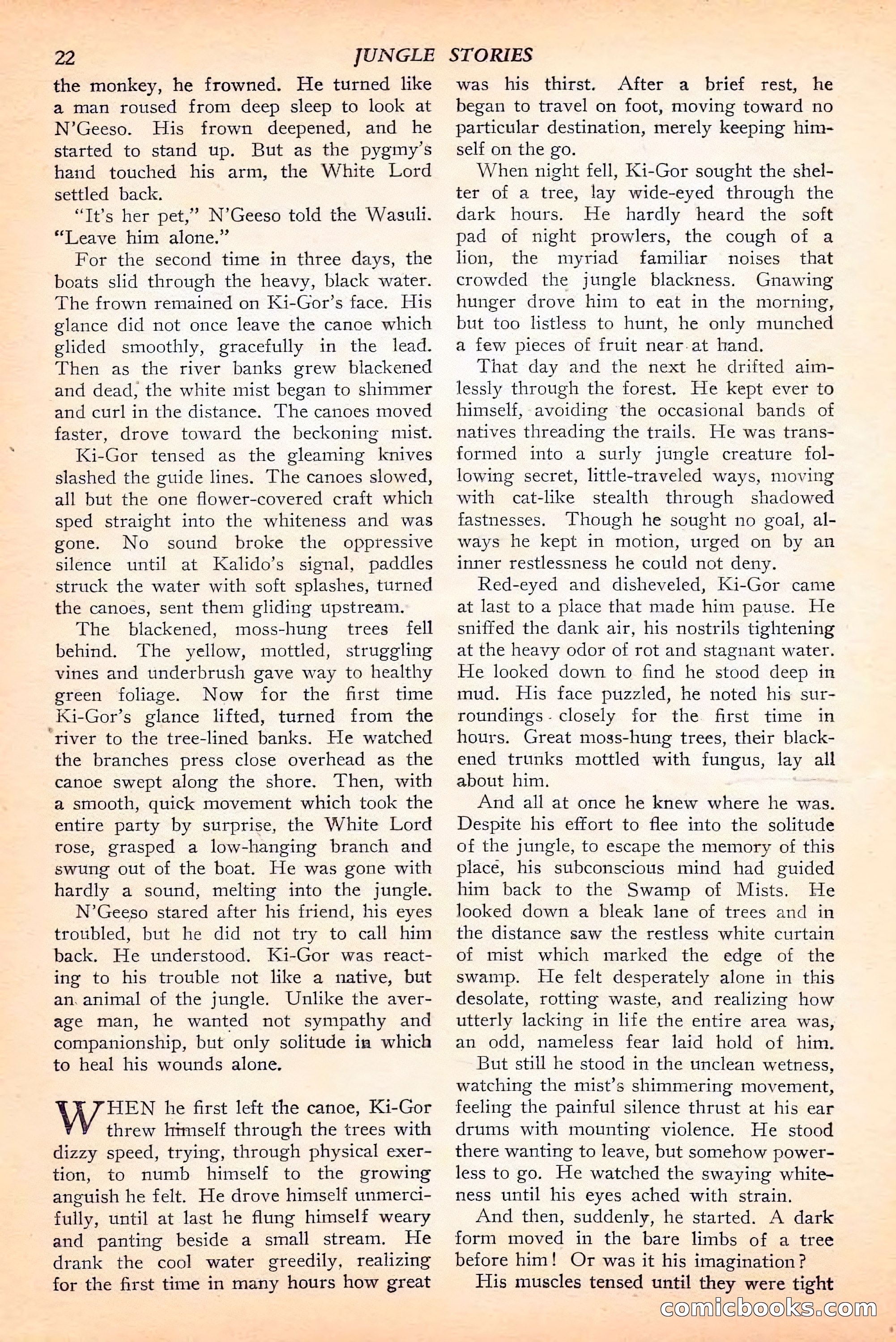 Jungle Stories, Spring 1946 — page 24 of 132