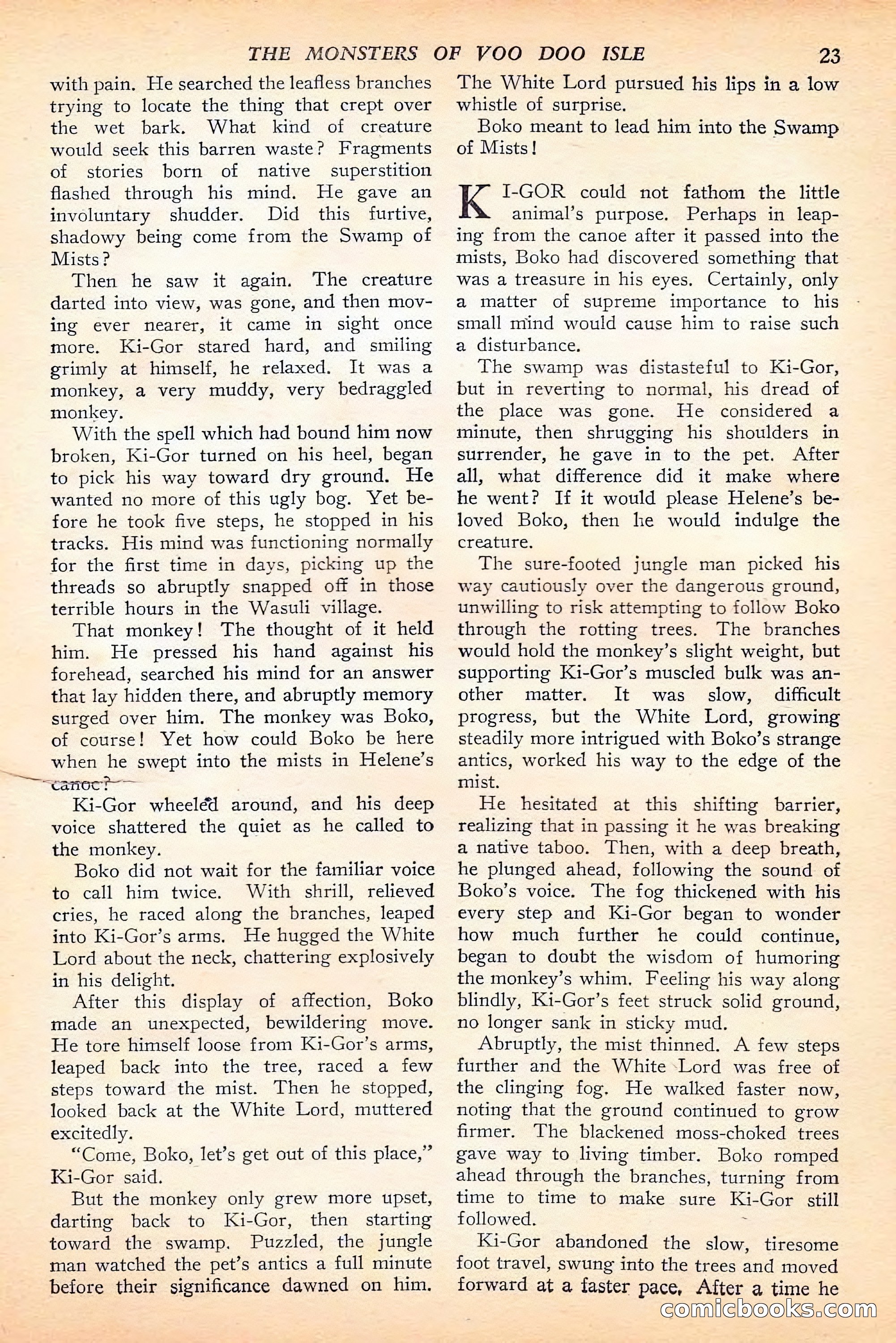Jungle Stories, Spring 1946 — page 25 of 132
