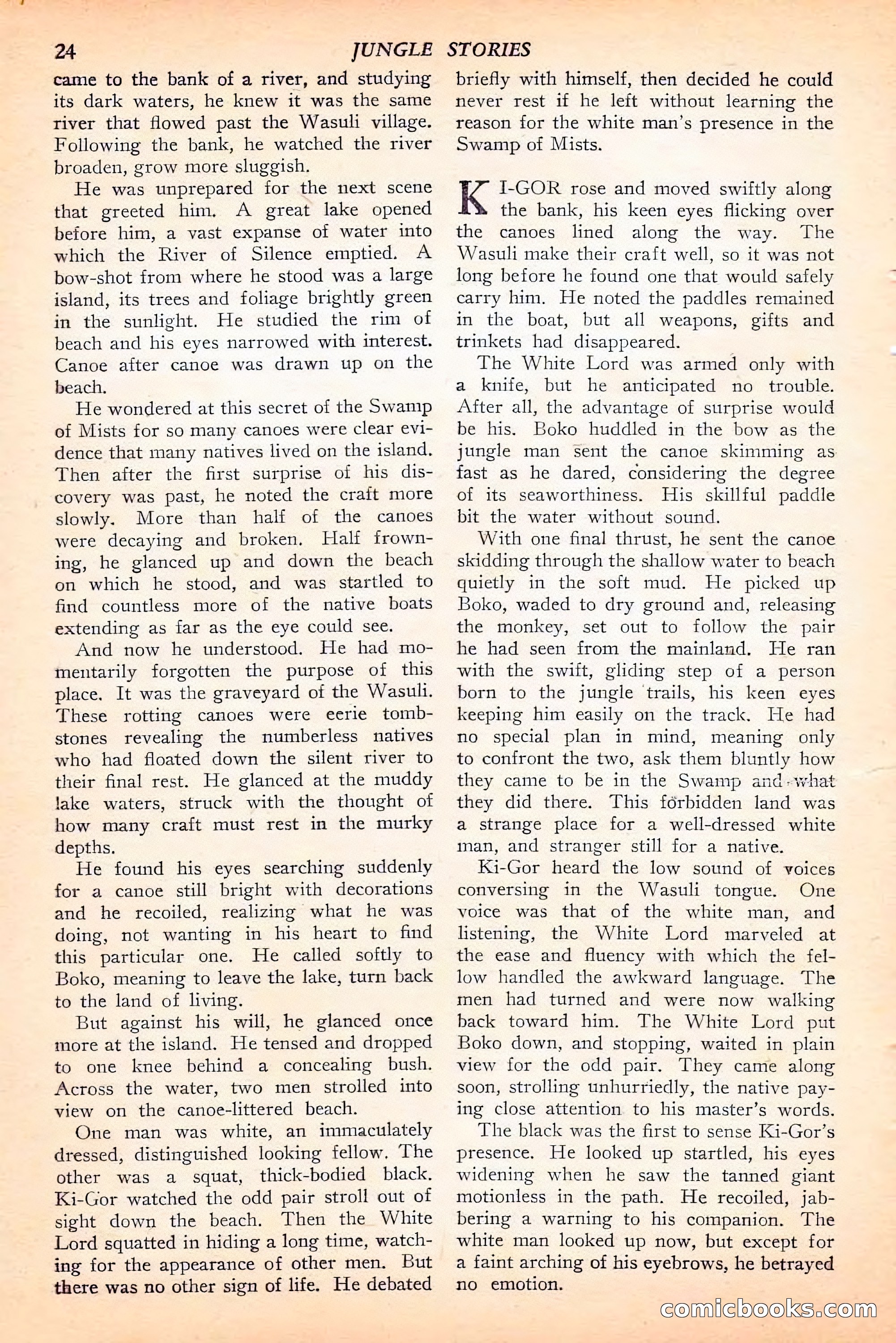 Jungle Stories, Spring 1946 — page 26 of 132