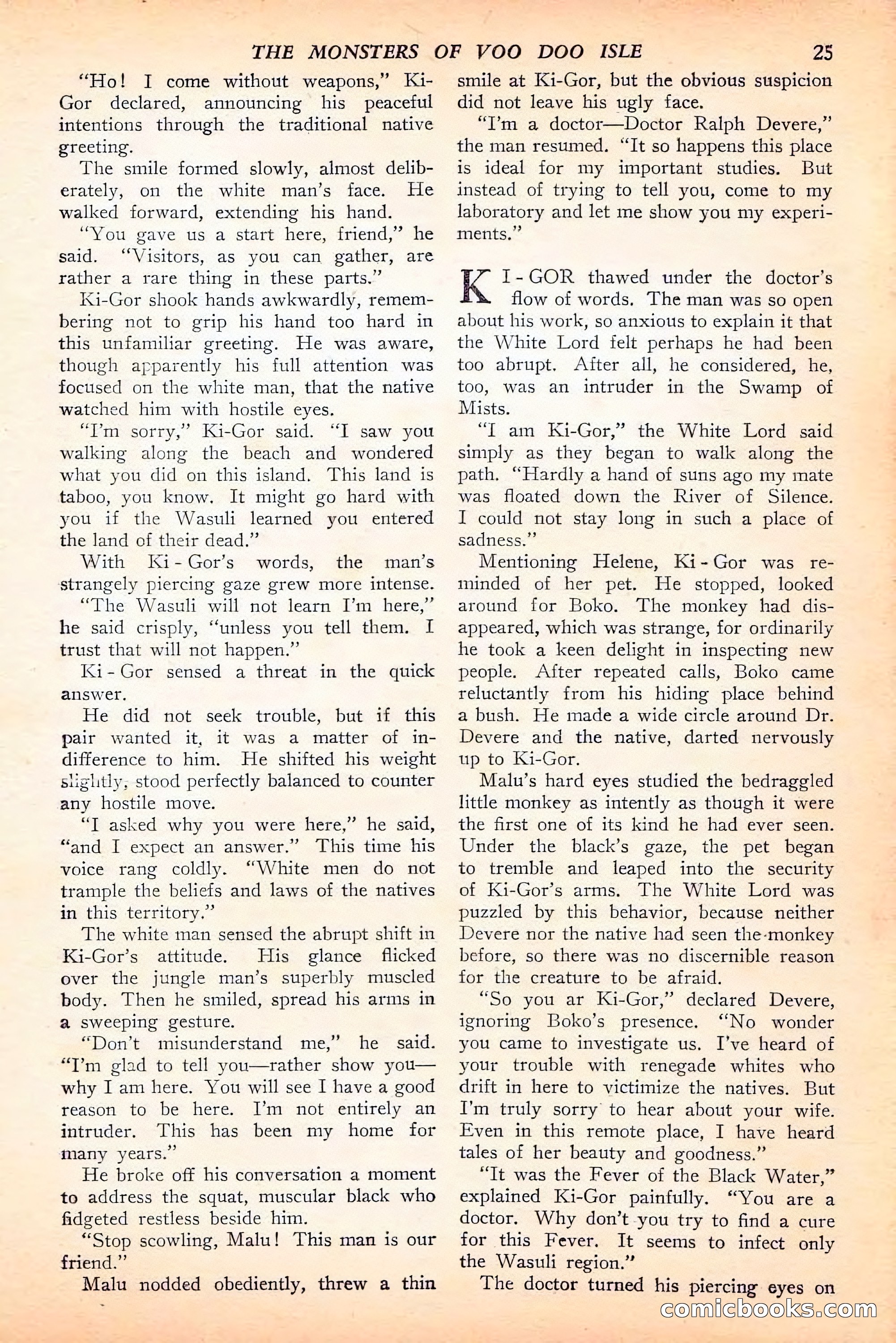 Jungle Stories, Spring 1946 — page 27 of 132