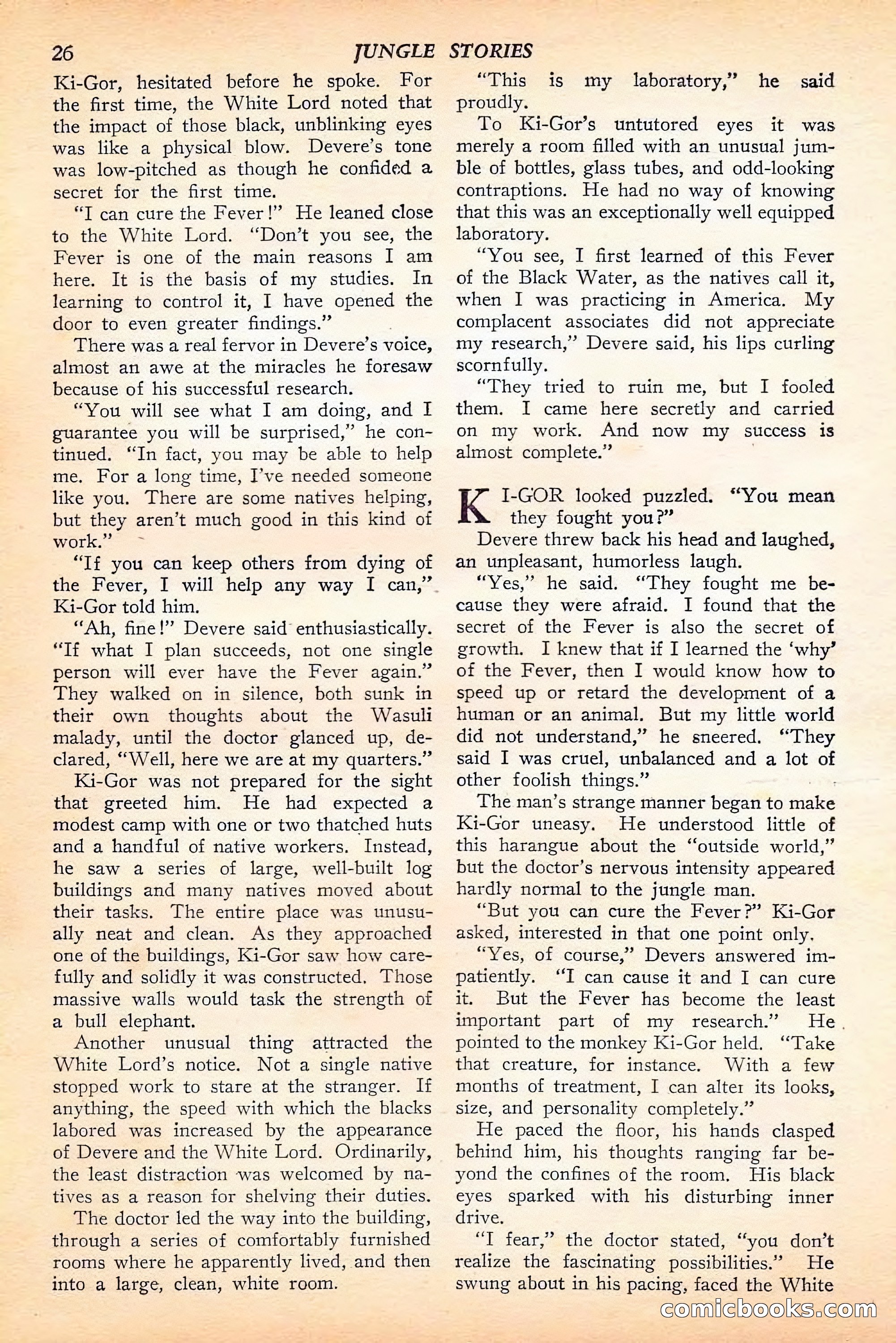 Jungle Stories, Spring 1946 — page 28 of 132