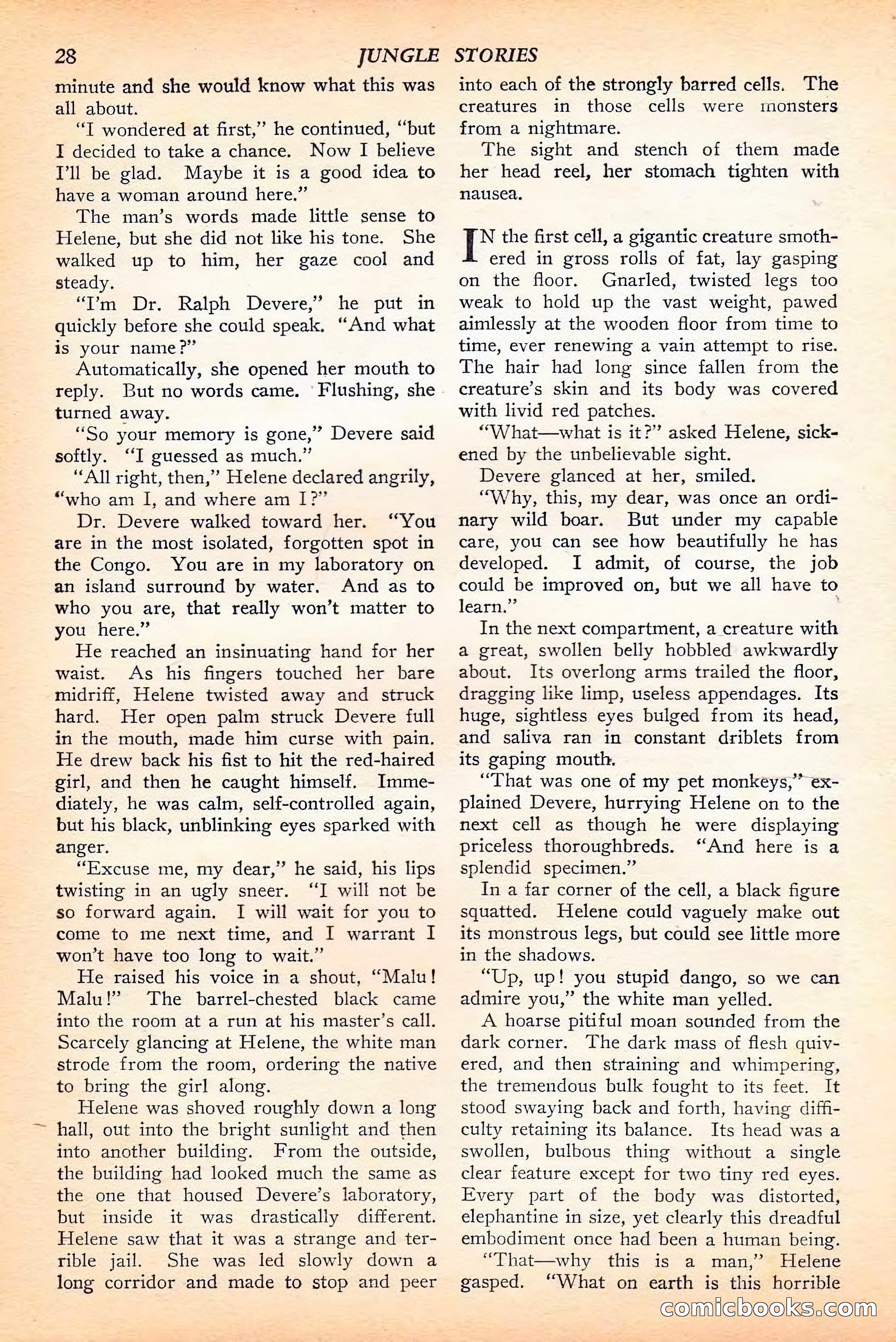 Jungle Stories, Spring 1946 — page 30 of 132