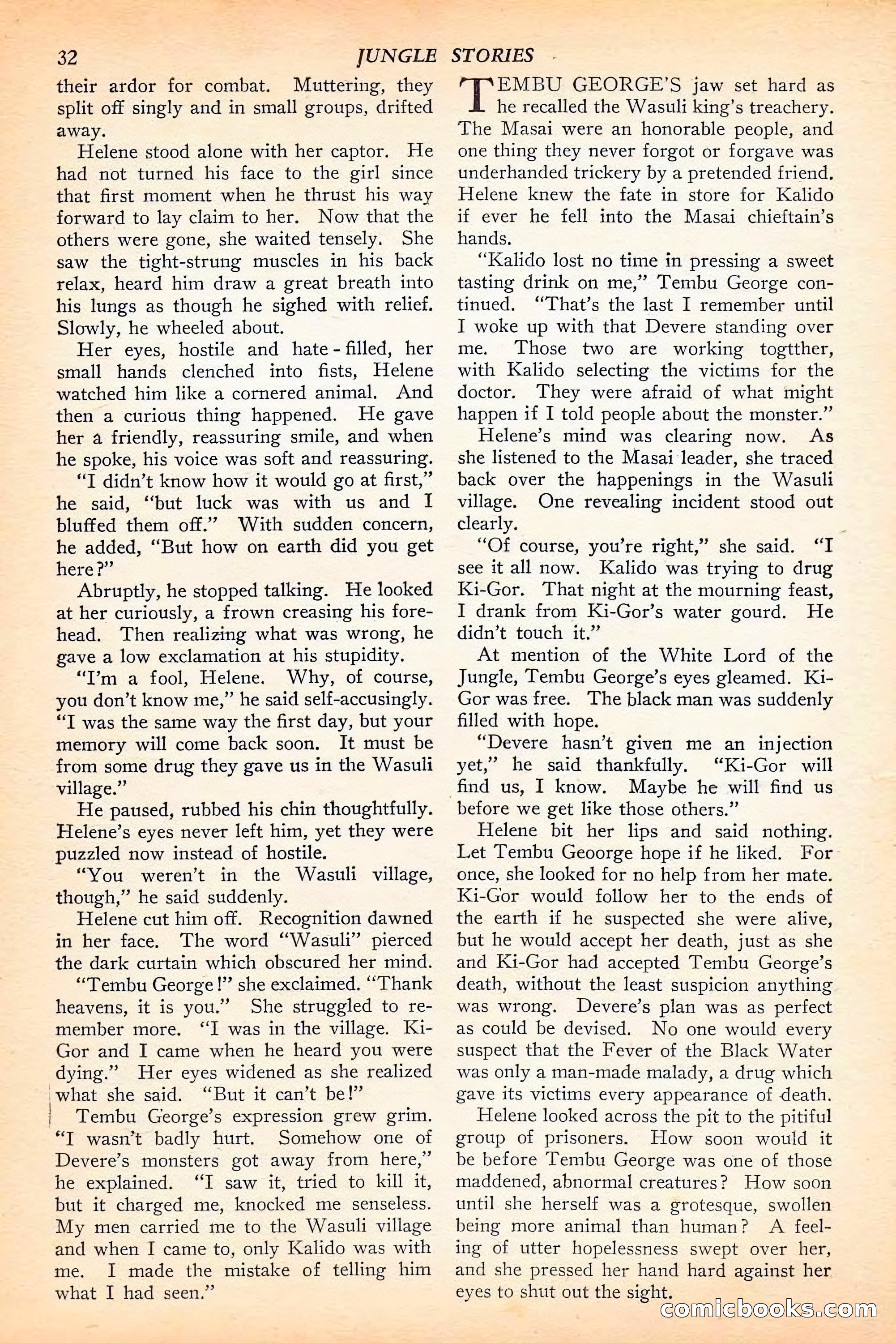 Jungle Stories, Spring 1946 — page 34 of 132