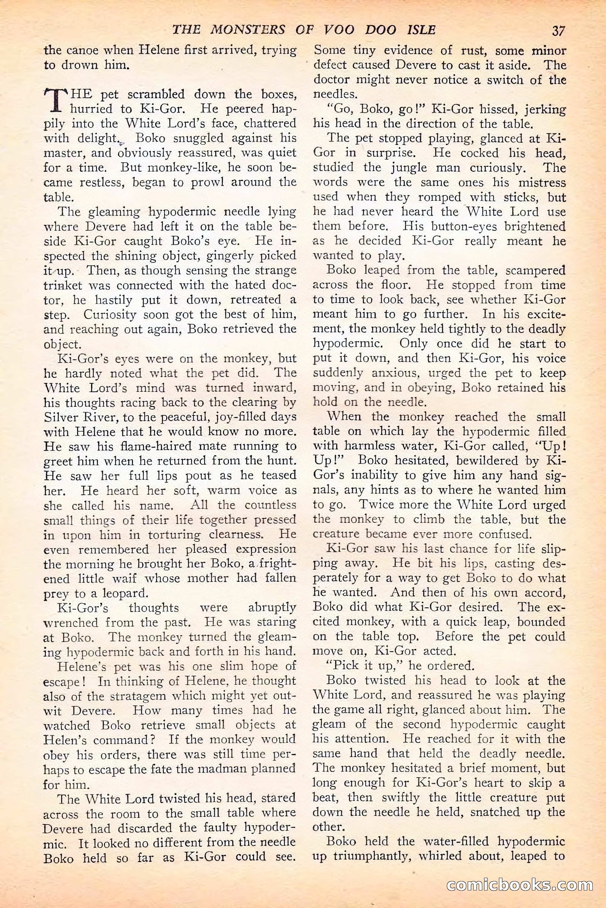 Jungle Stories, Spring 1946 — page 39 of 132