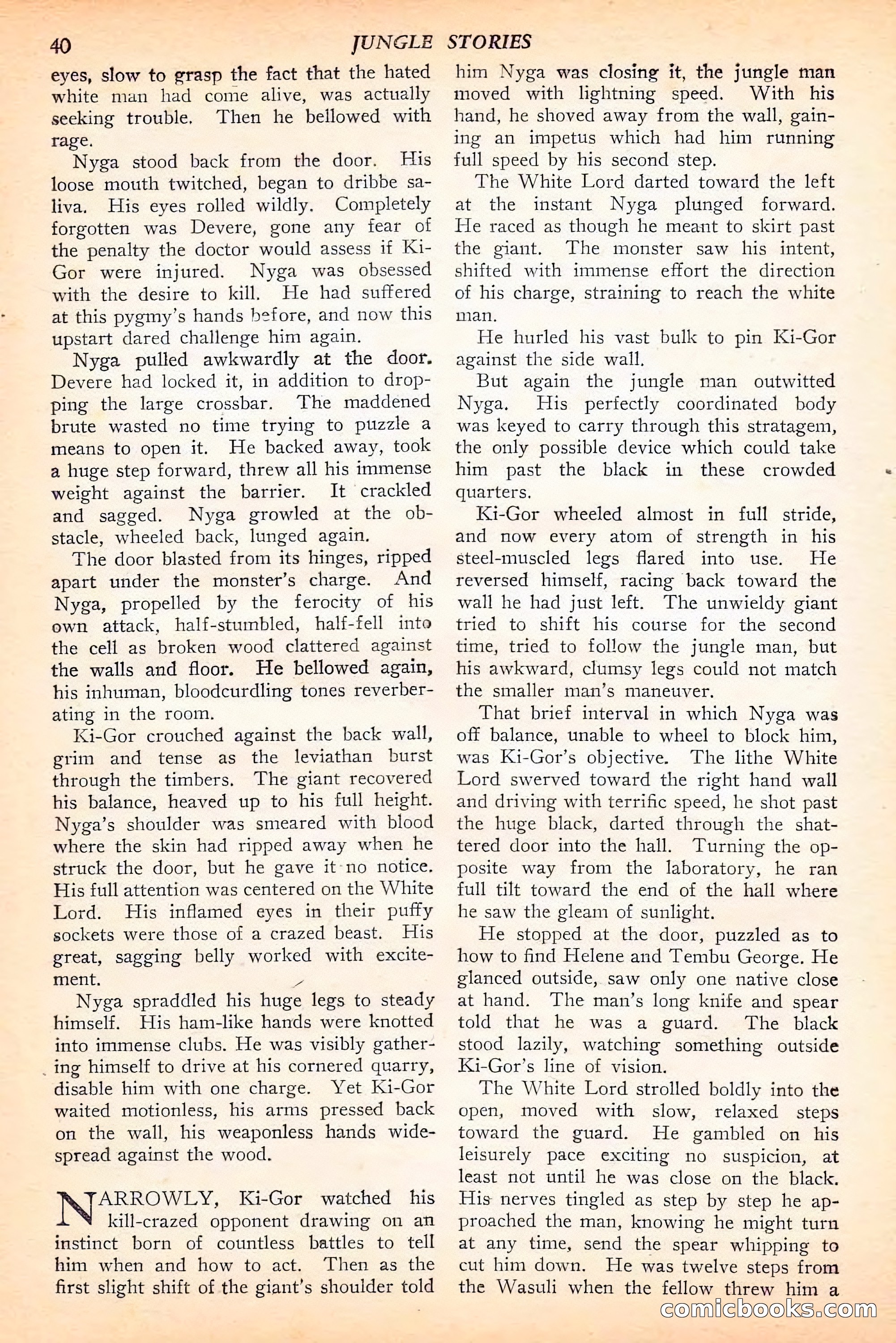Jungle Stories, Spring 1946 — page 42 of 132