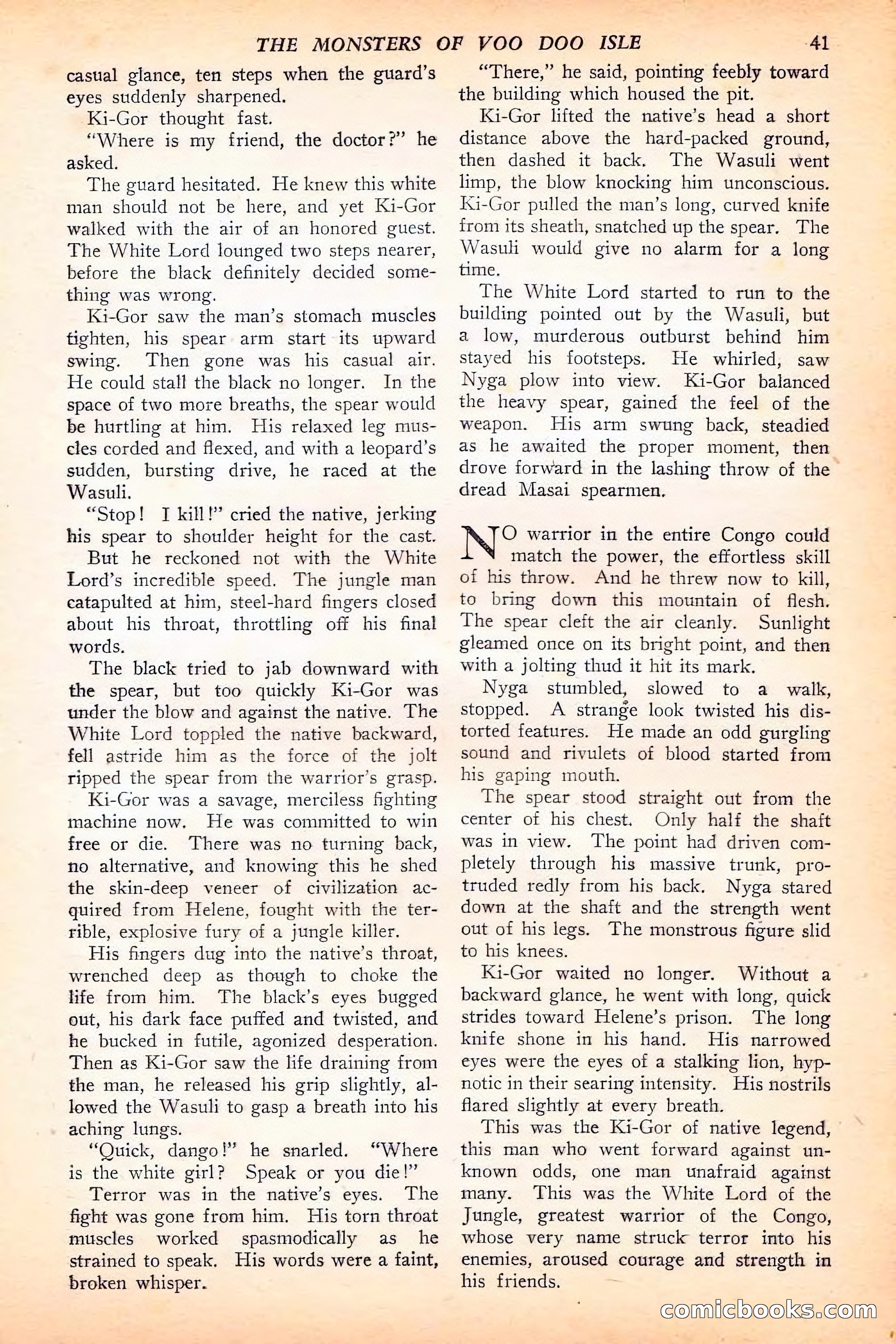 Jungle Stories, Spring 1946 — page 43 of 132