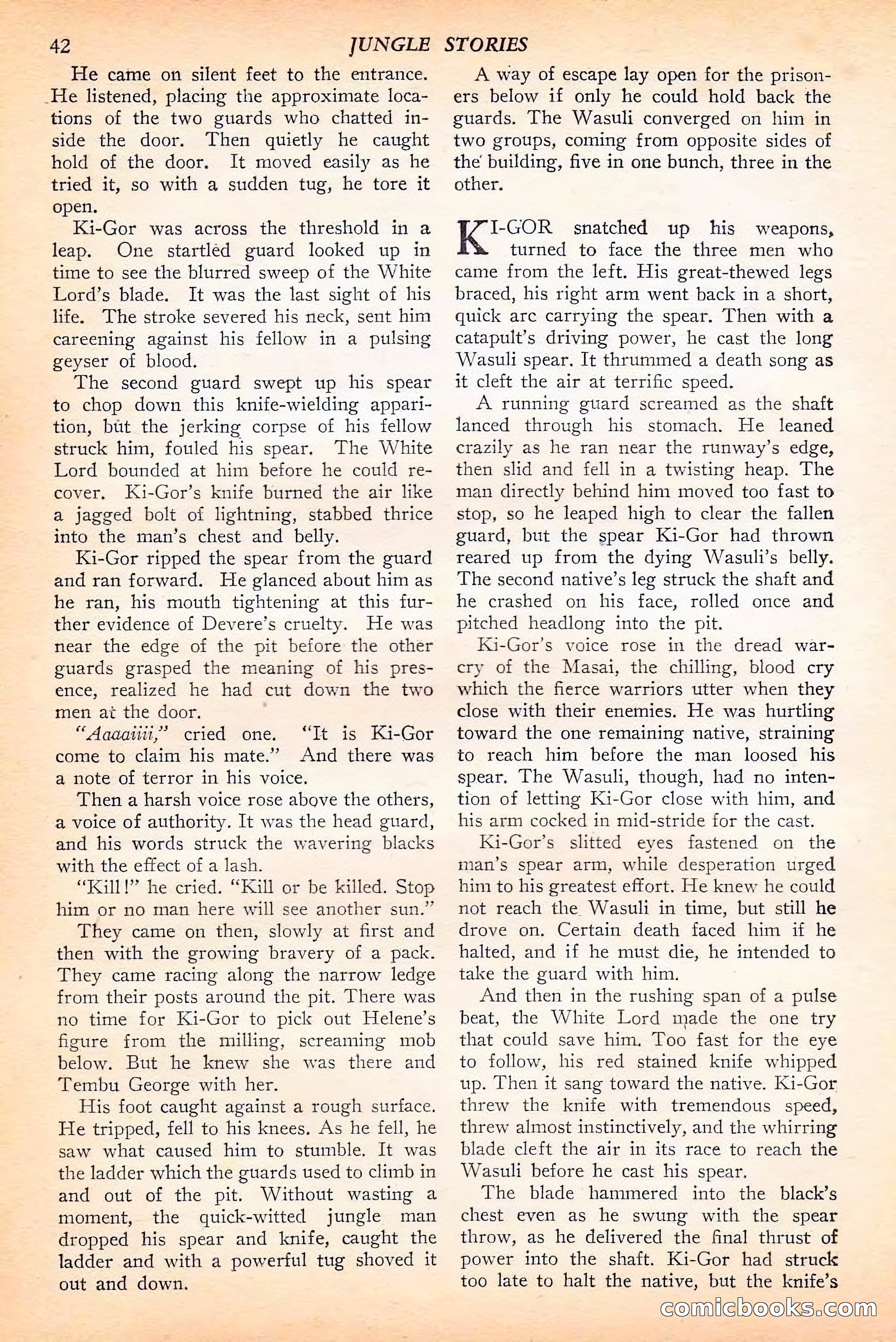 Jungle Stories, Spring 1946 — page 44 of 132