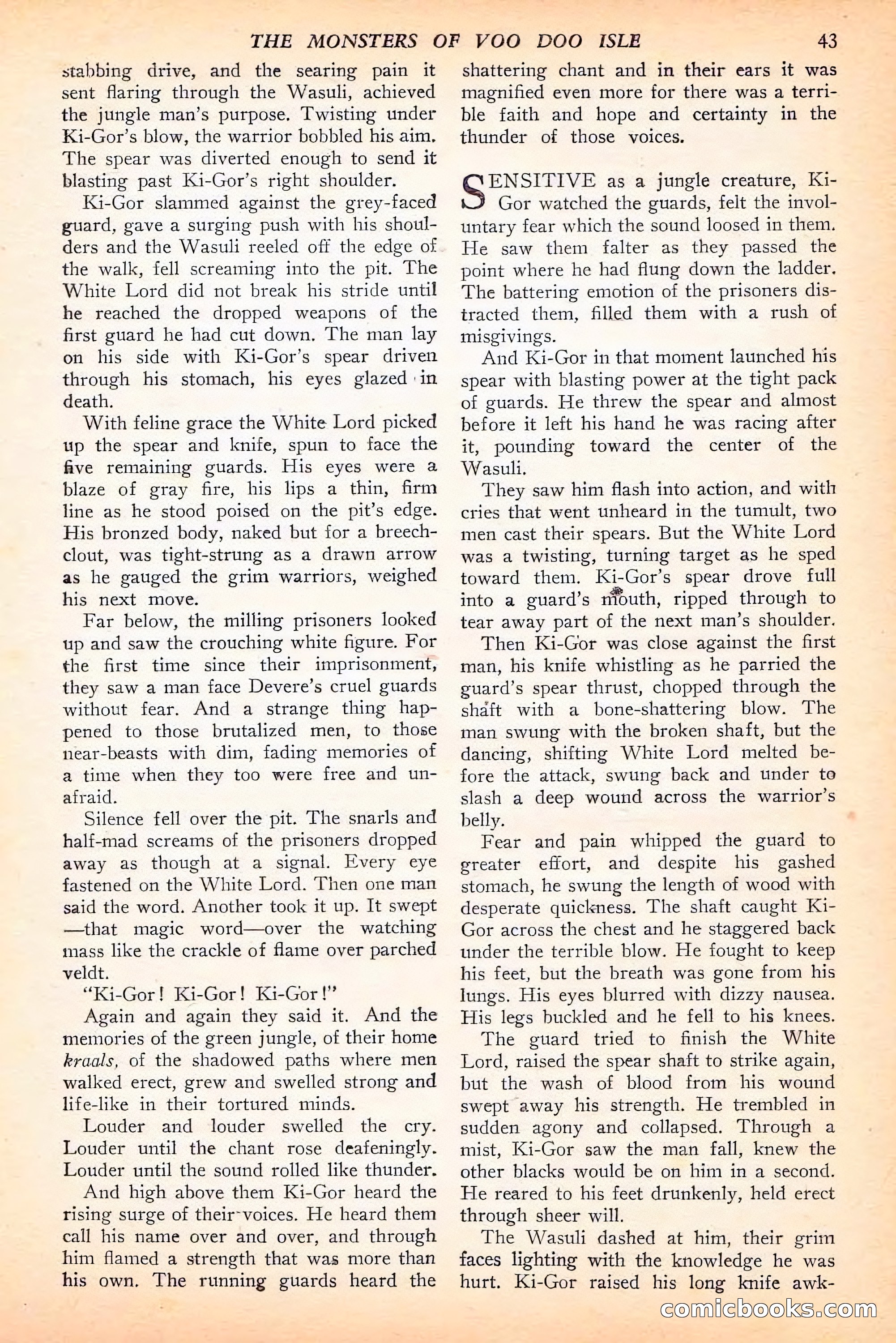 Jungle Stories, Spring 1946 — page 45 of 132