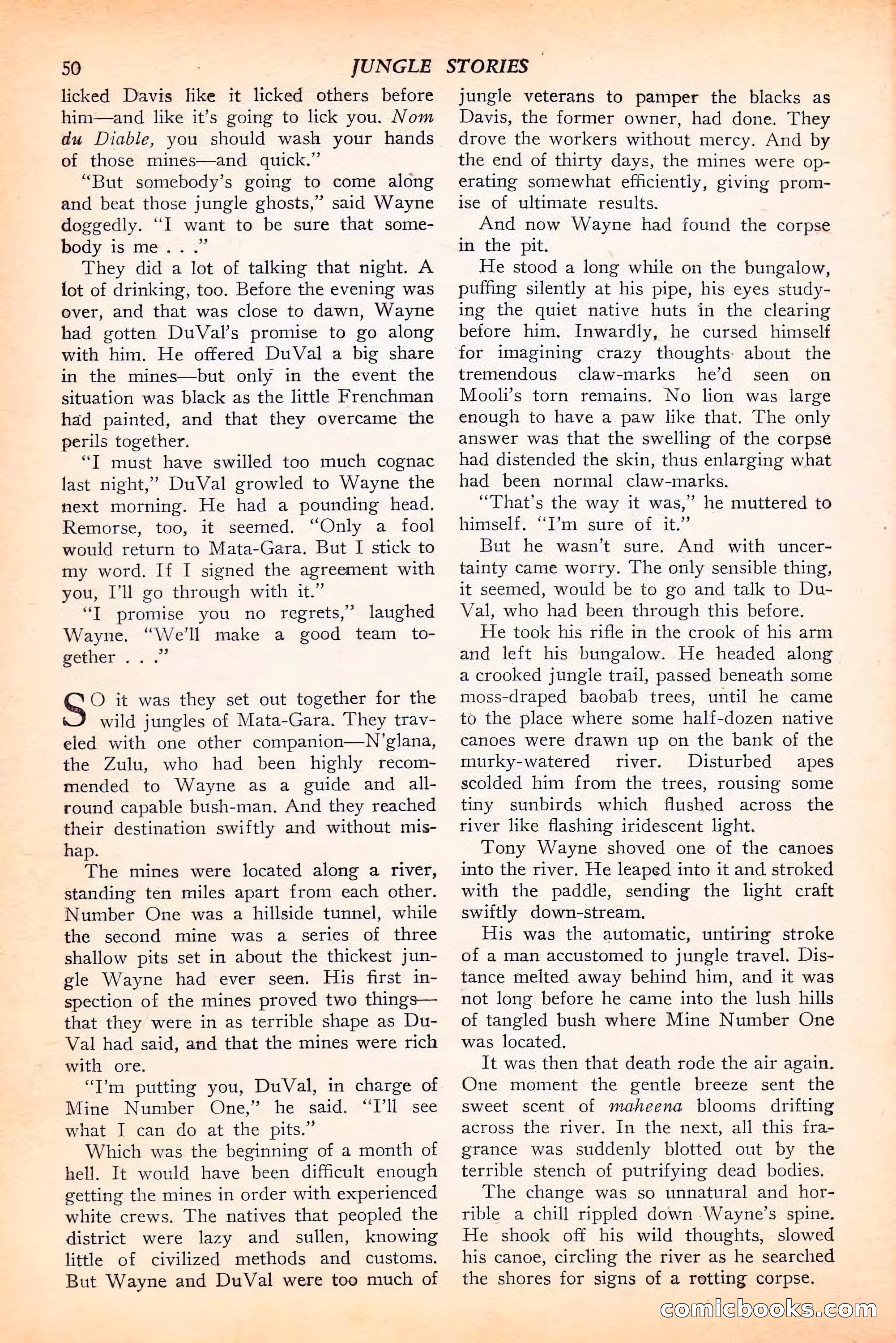 Jungle Stories, Spring 1946 — page 52 of 132